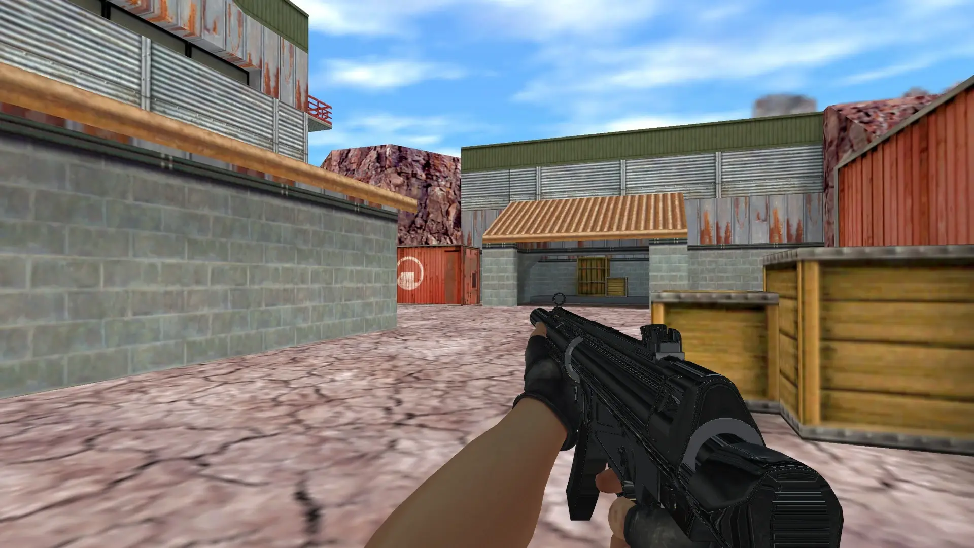 MP5-SD Chrome — de_nuke (first person)