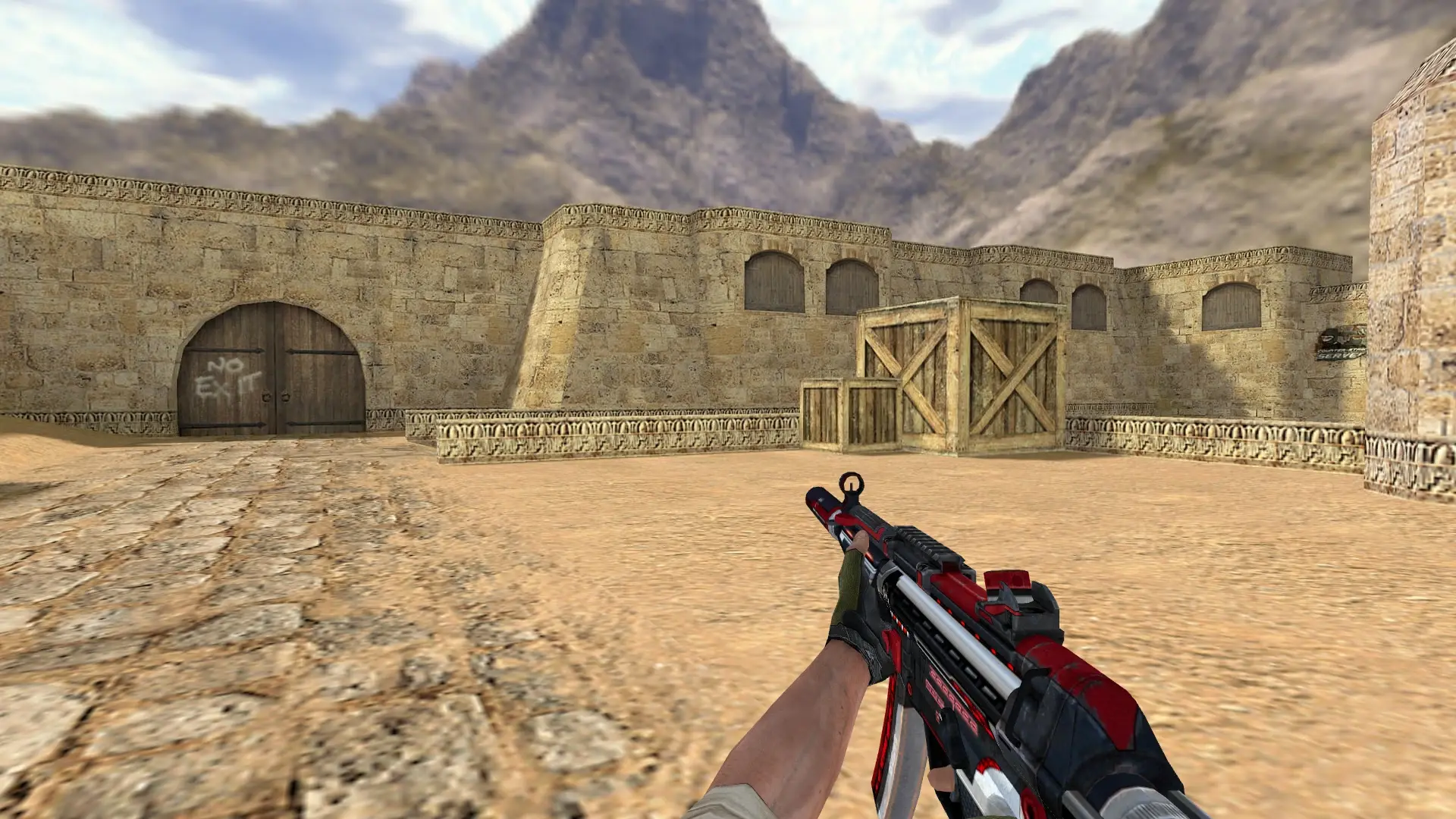 MP5 Silencer ARES — de_dust2 (first person)