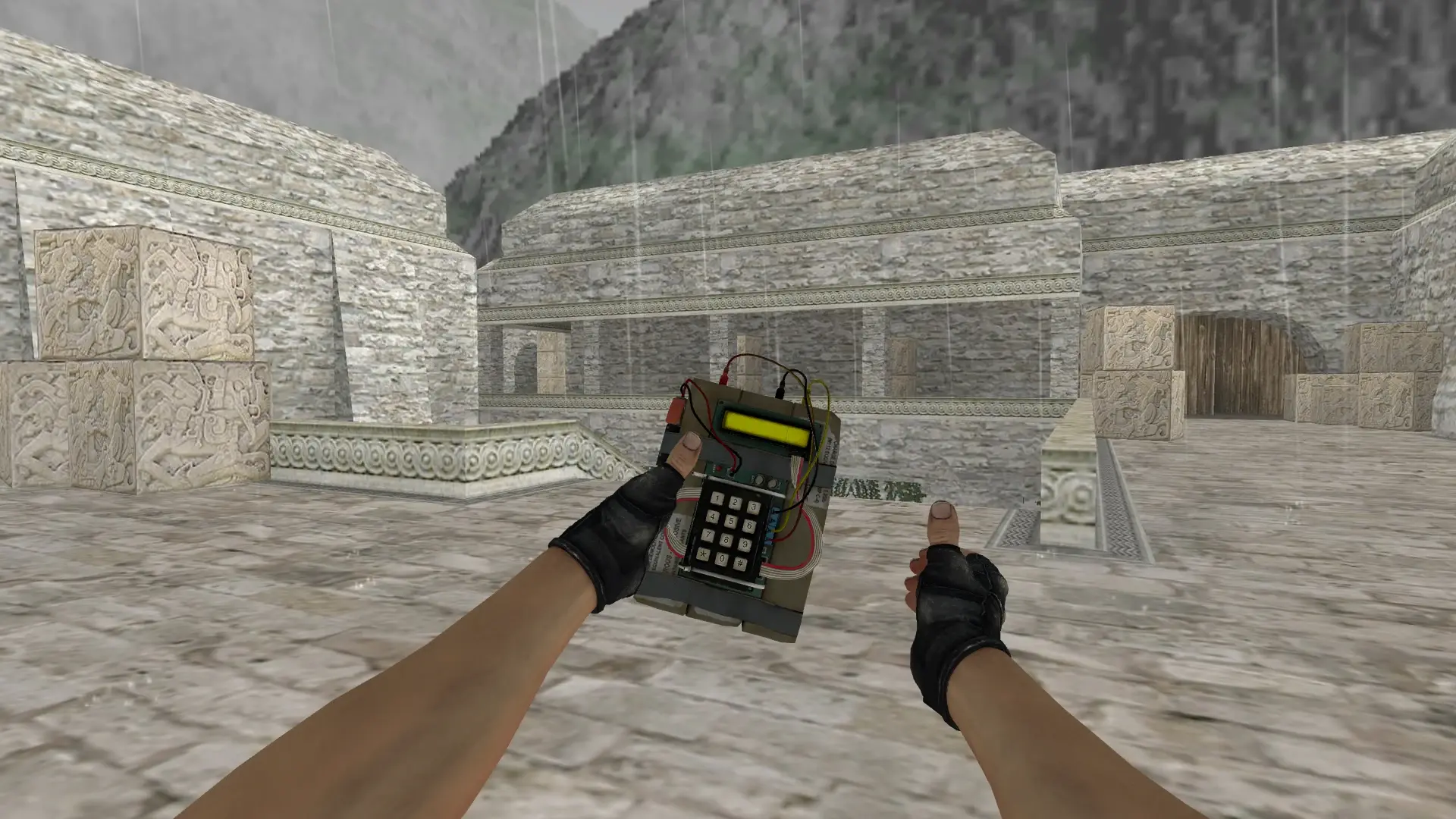 CS:GO C4 with Animated Timer — de_aztec (first person)