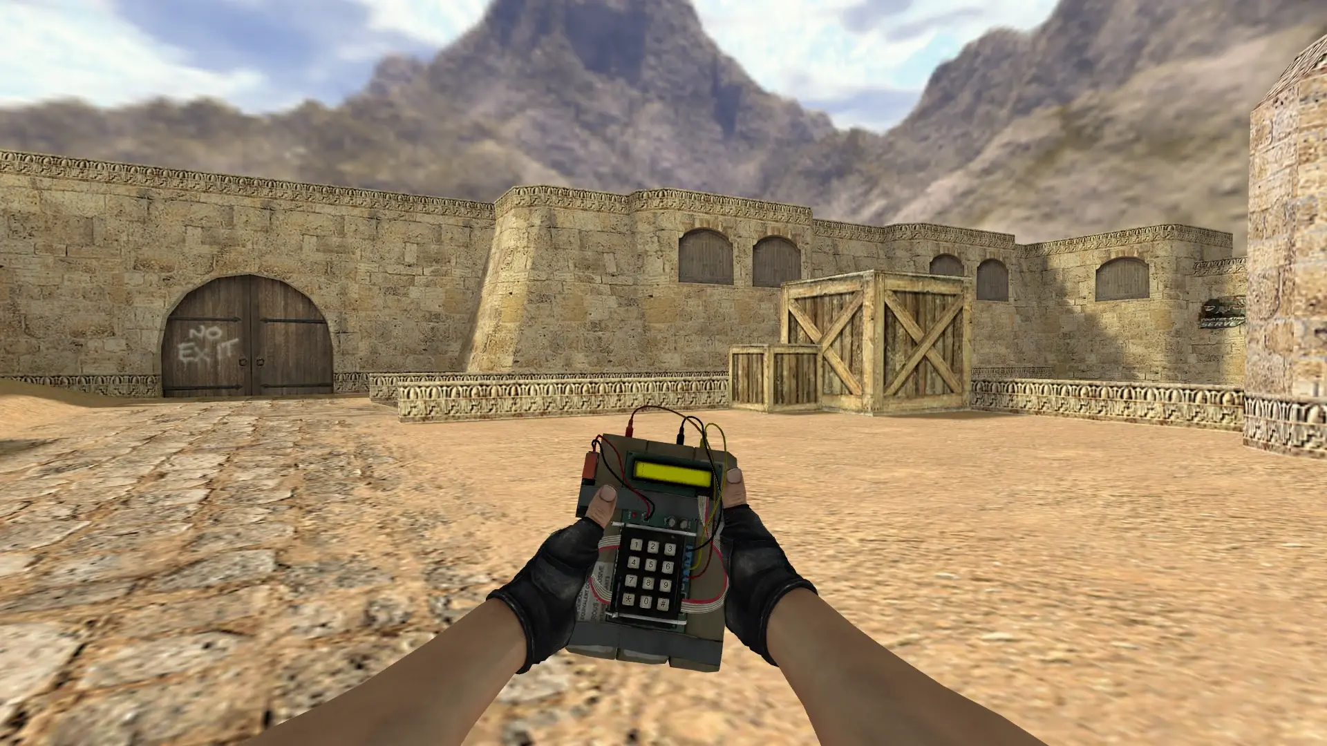 CS:GO C4 with Animated Timer — de_dust2 (first person)