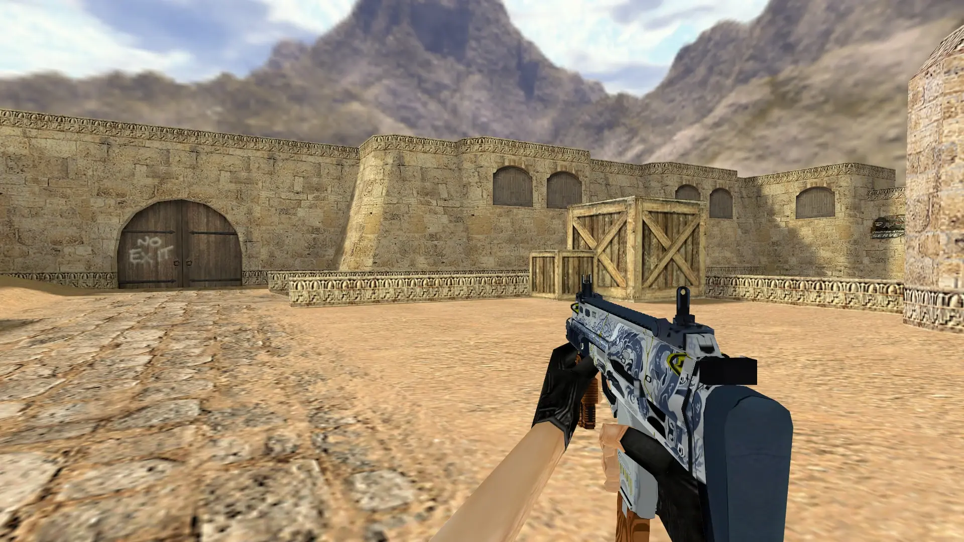 MP7 Kintsugi — de_dust2 (first person)