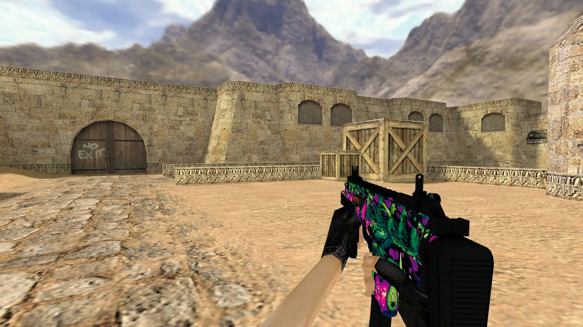 MP7 Necrovore — de_dust2 (first person)