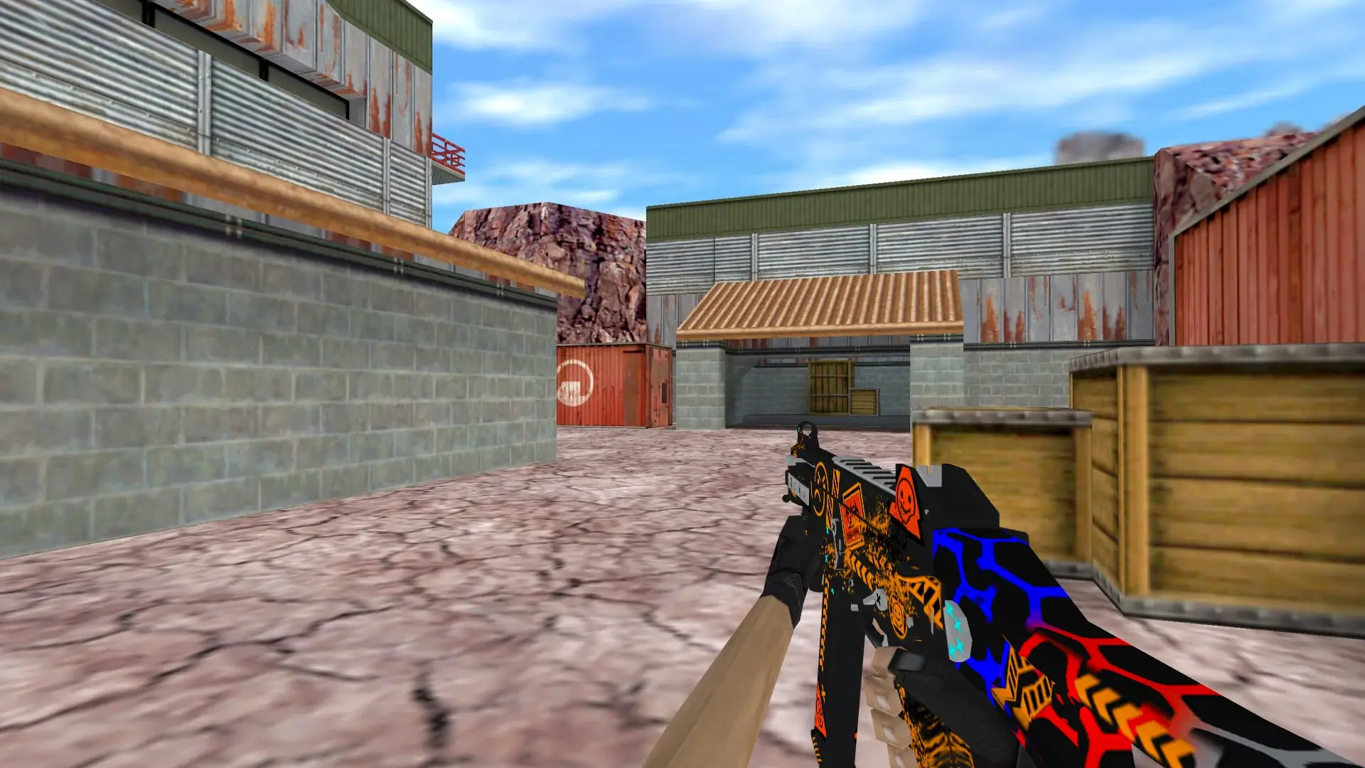 UMP45 Angry Emoji — de_nuke (first person)