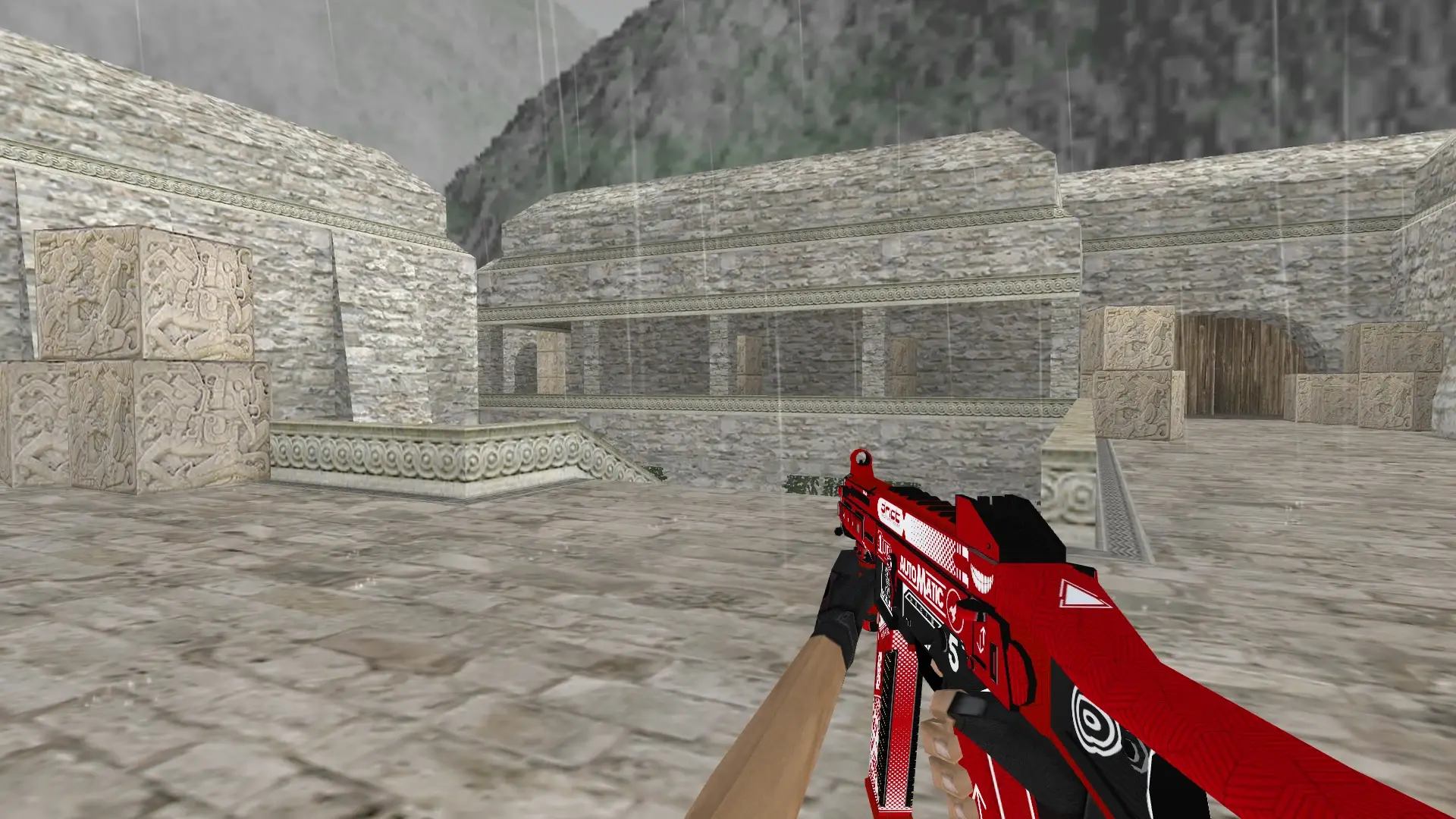 UMP45 Automatic — de_aztec (first person)