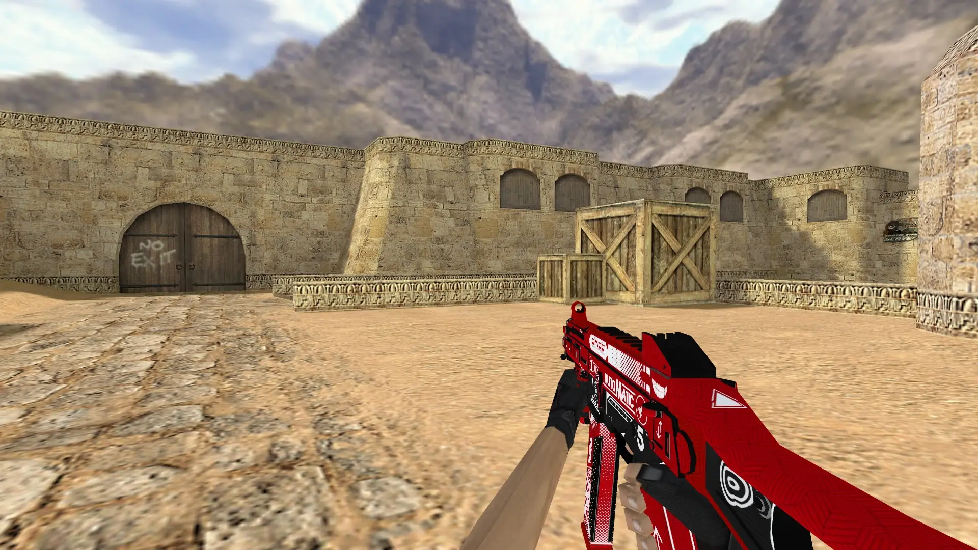 UMP45 Automatic — de_dust2 (first person)