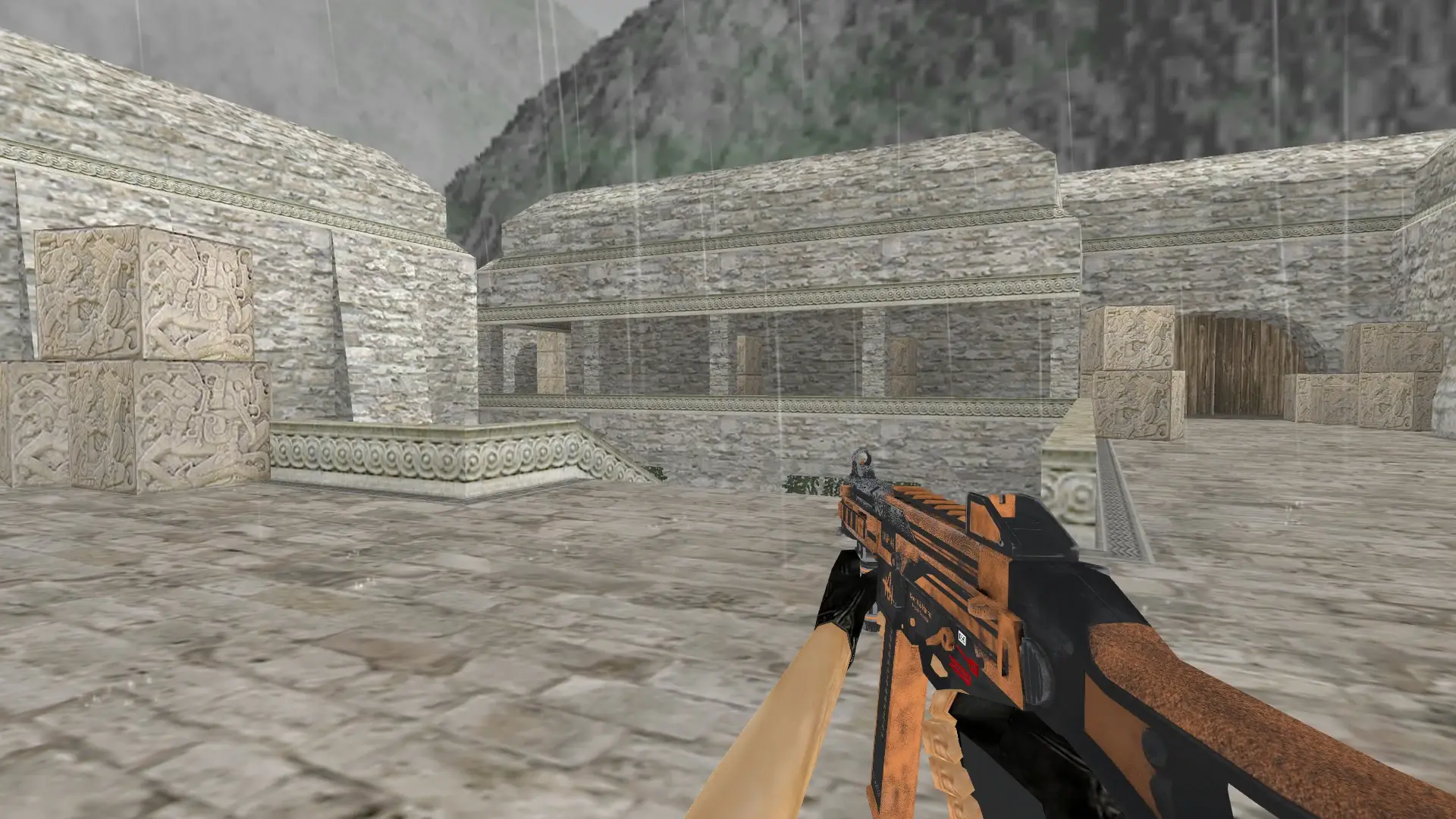 UMP45 Bark Beetle — de_aztec (first person)