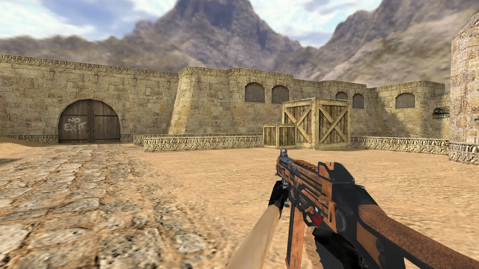 UMP45 Bark Beetle — de_dust2 (first person)