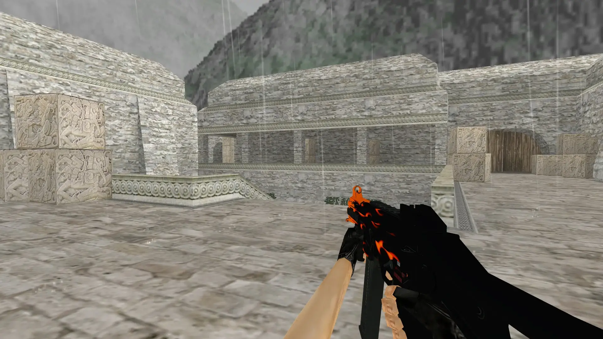 UMP45 Blaze — de_aztec (first person)