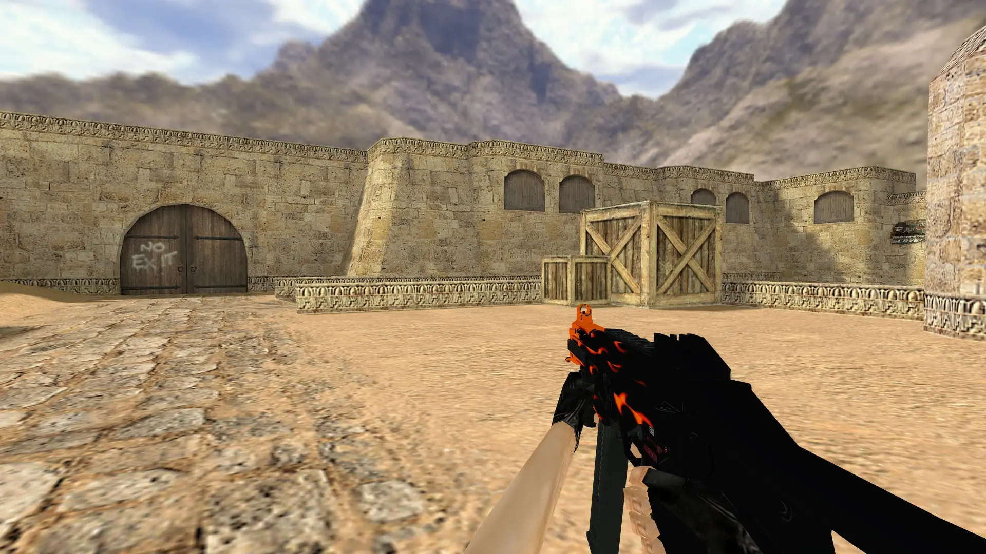UMP45 Blaze — de_dust2 (first person)