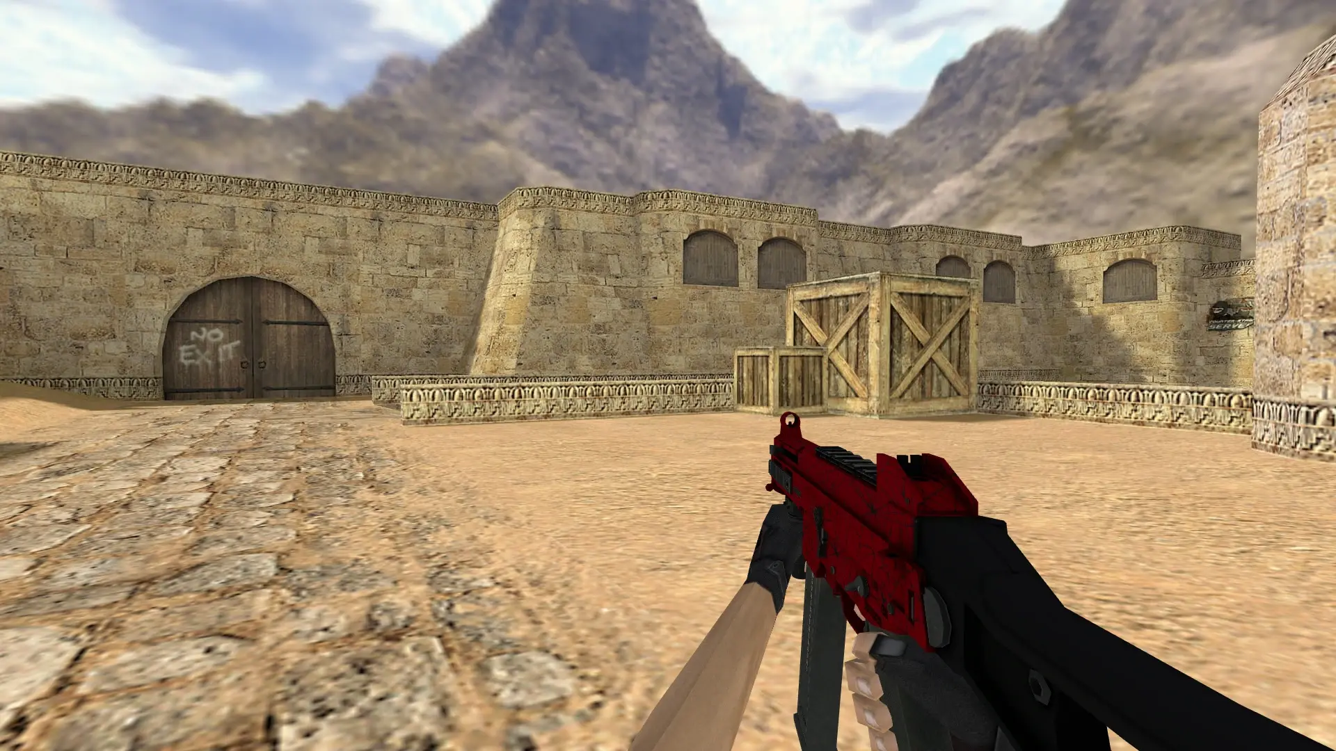 UMP45 Crimson Web — de_dust2 (first person)