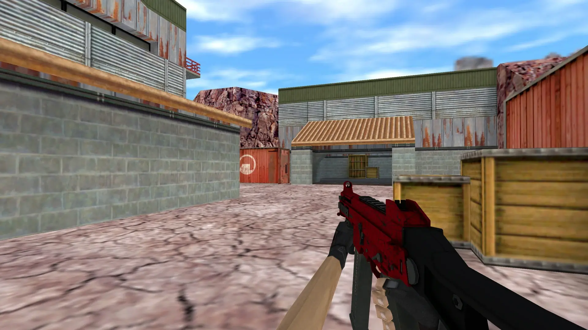 UMP45 Crimson Web — de_nuke (first person)