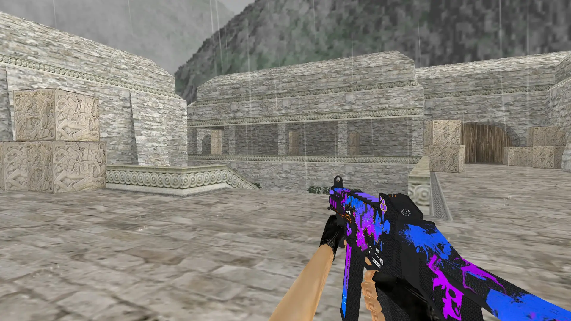 UMP45 Cyberpunk — de_aztec (first person)