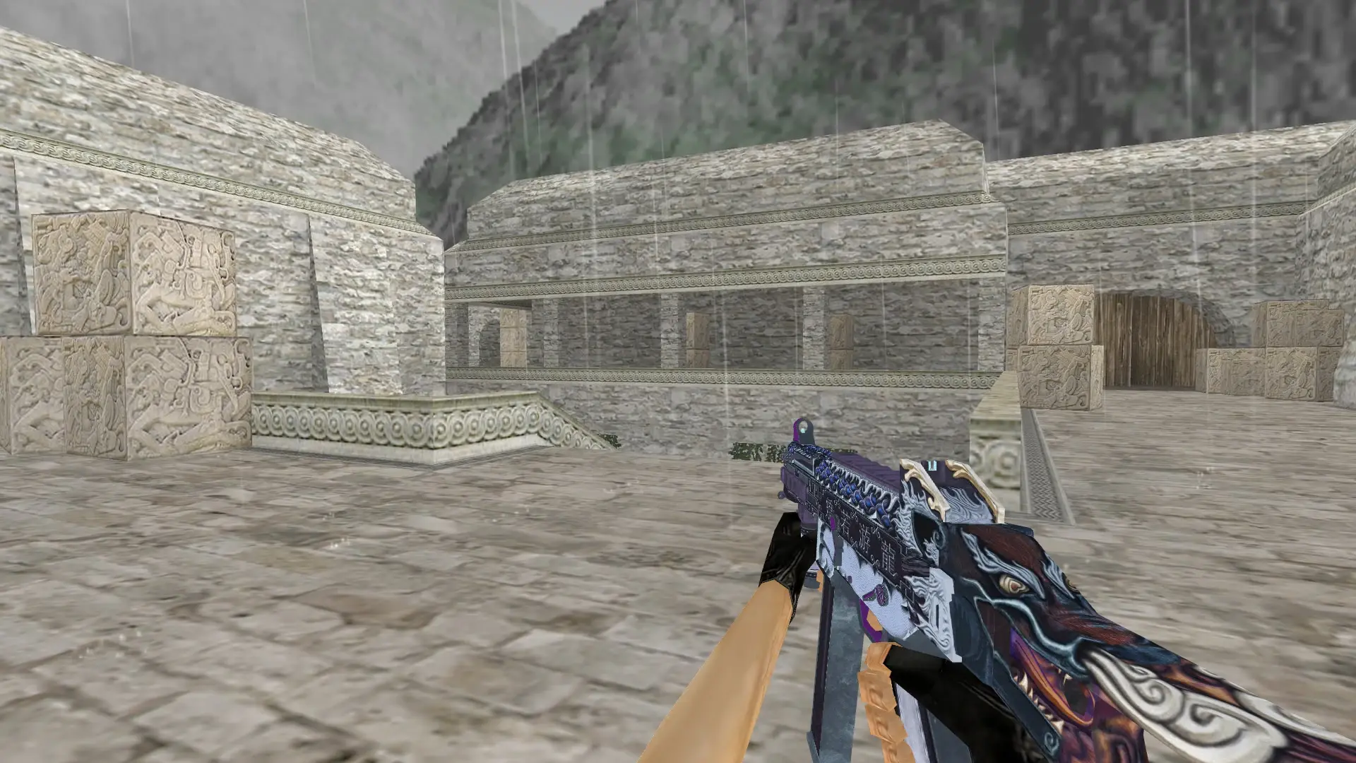 UMP-45 Dragon Breath — de_aztec (first person)