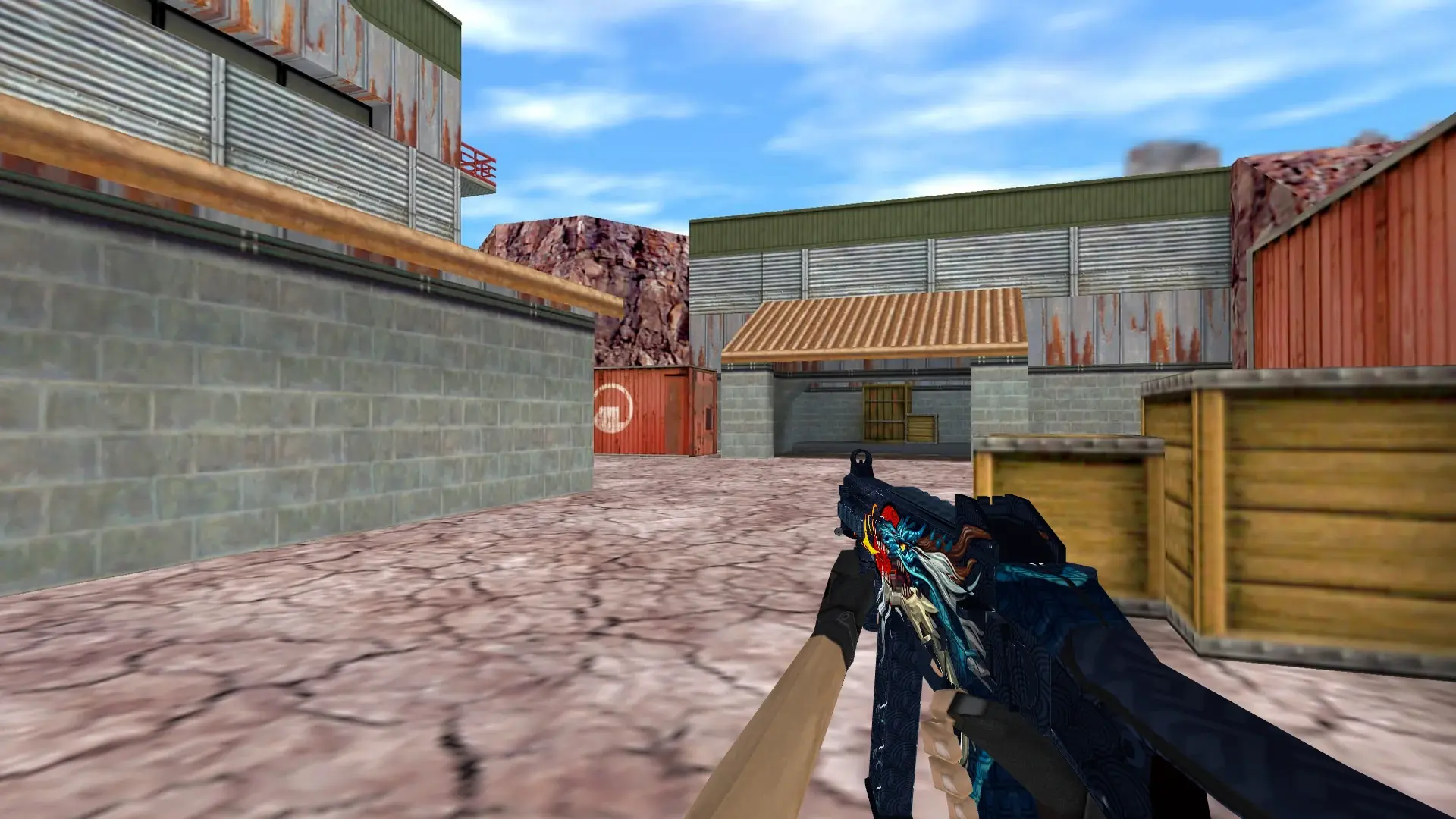 UMP-45 Dragonfire — de_nuke (first person)