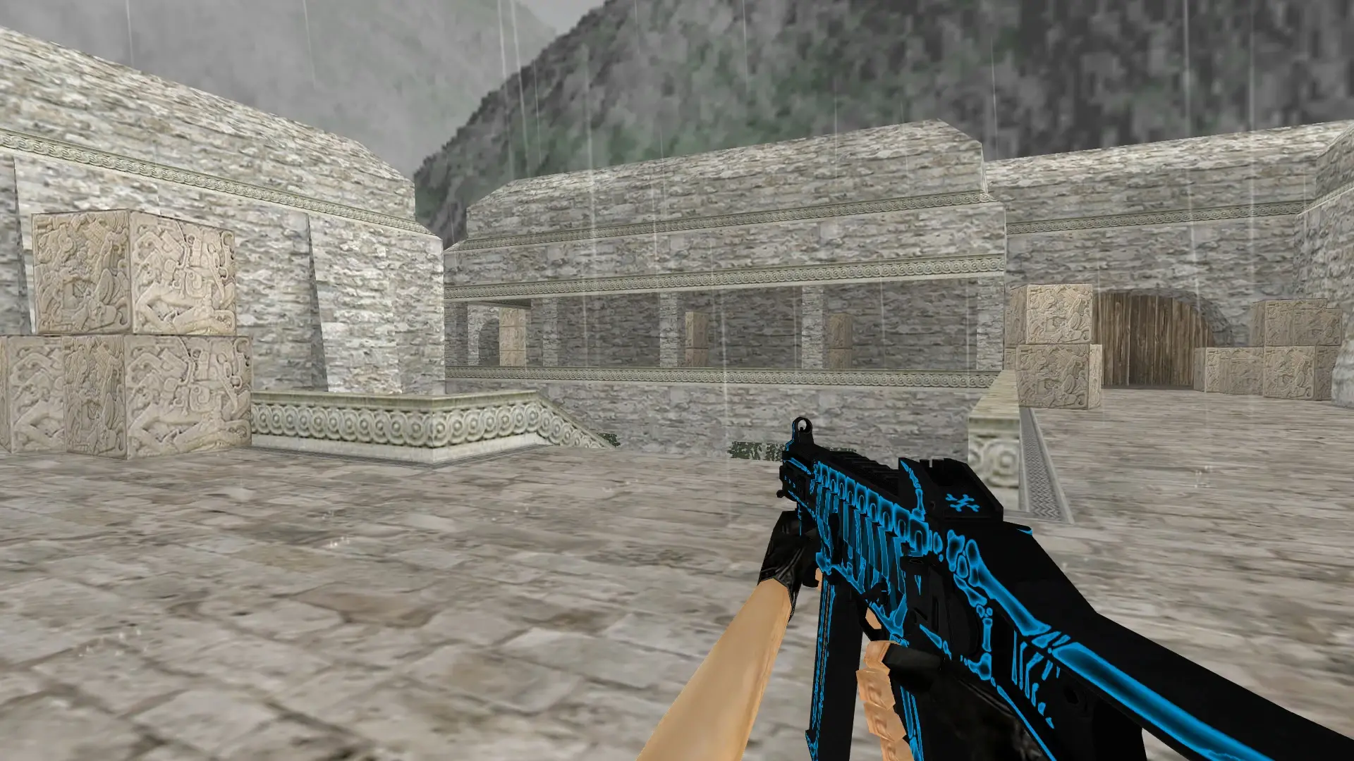 UMP-45 | Exposure — de_aztec (first person)
