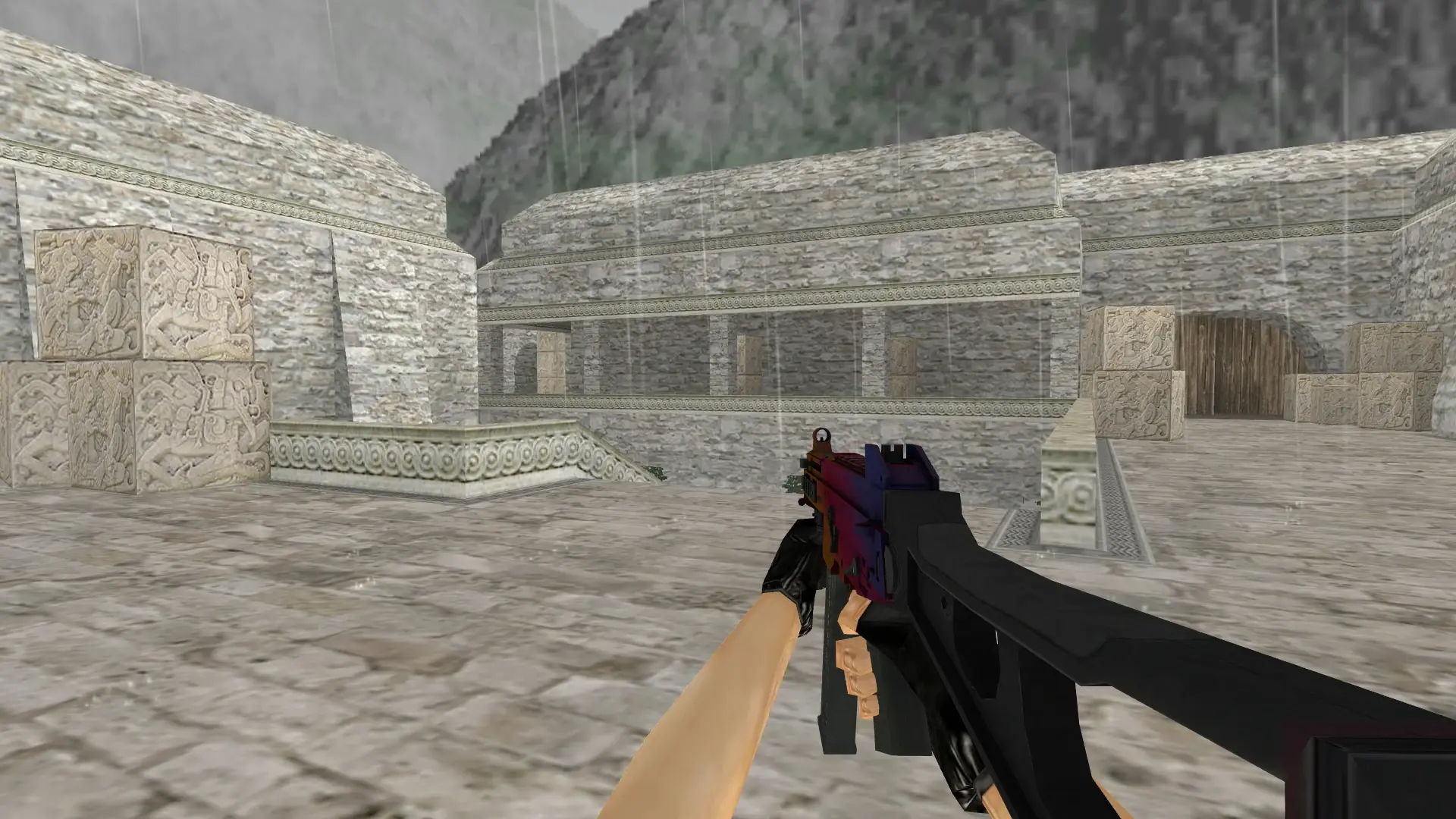 UMP-45 | Fade — de_aztec (first person)