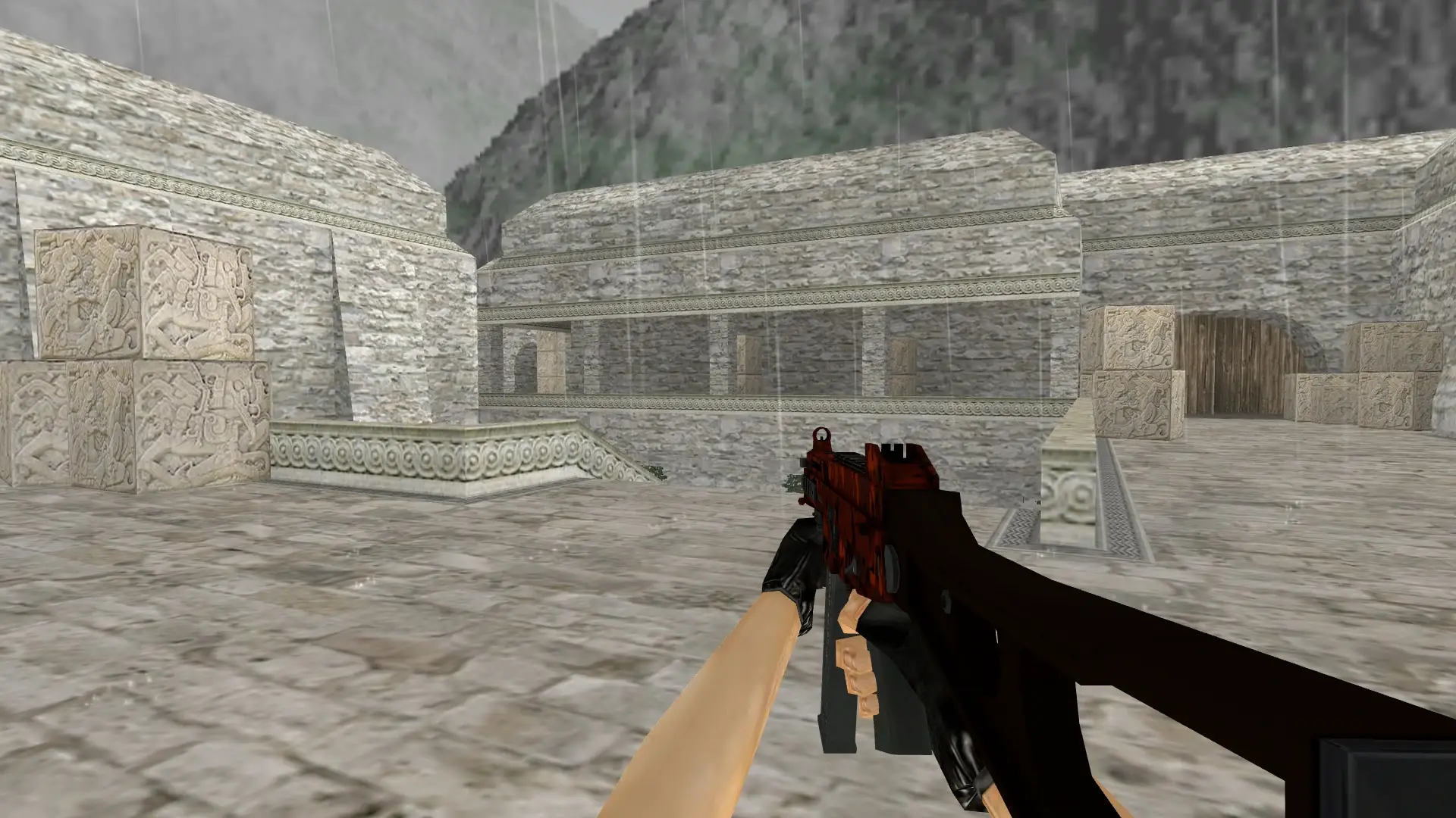 UMP-45 | Full Stop — de_aztec (first person)