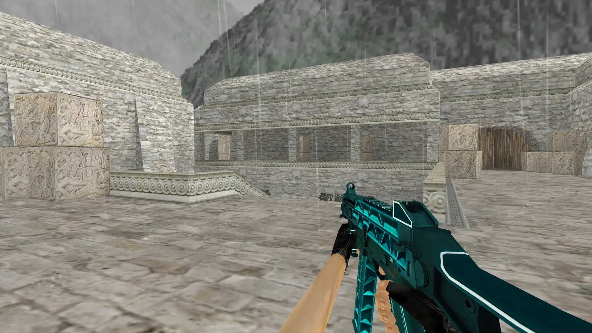 UMP45 Scaffold — de_aztec (first person)