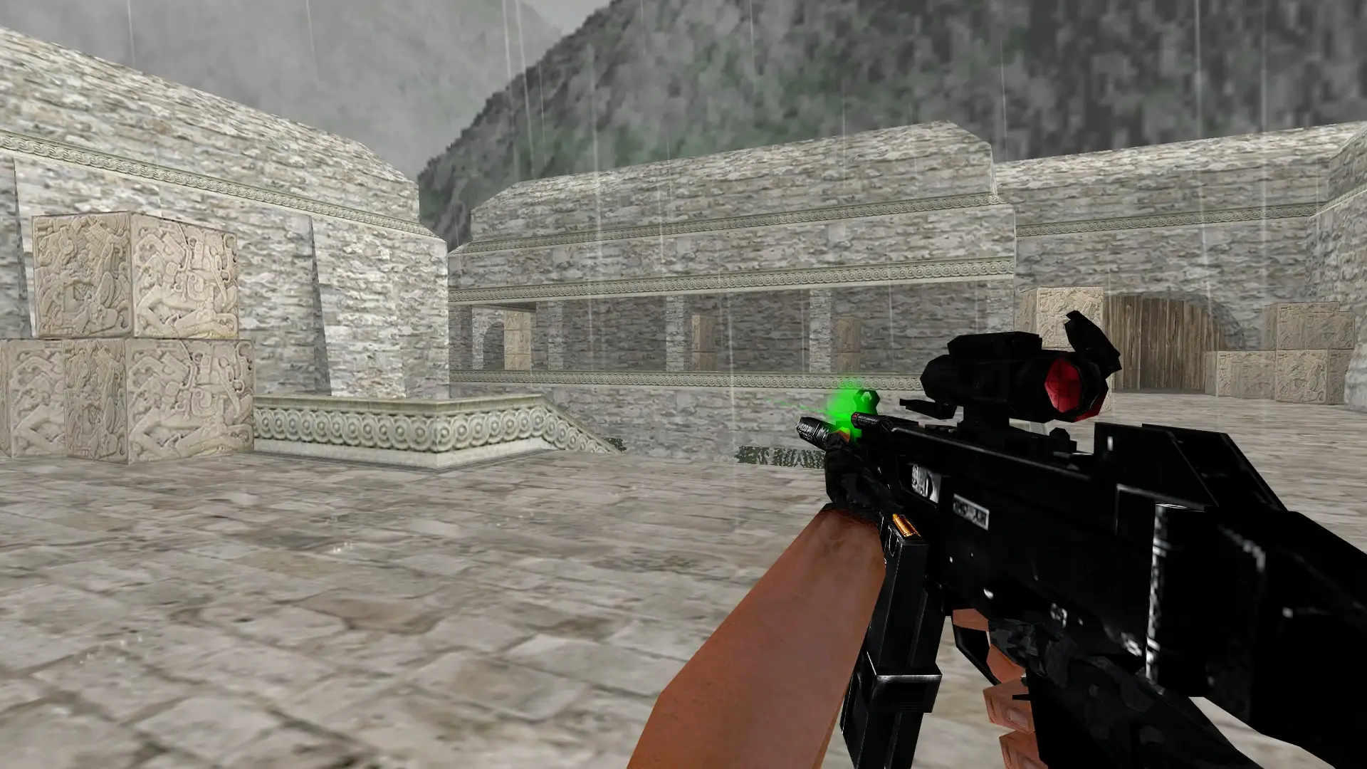 UMP45 Tactical — de_aztec (first person)