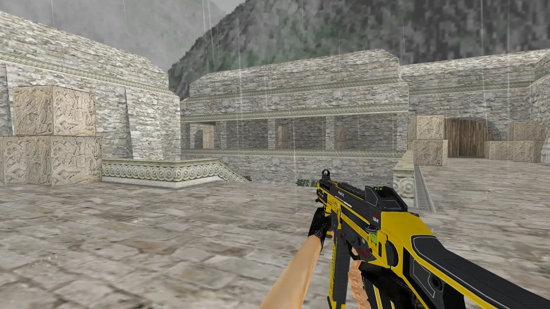 UMP45 Tech Force — de_aztec (first person)