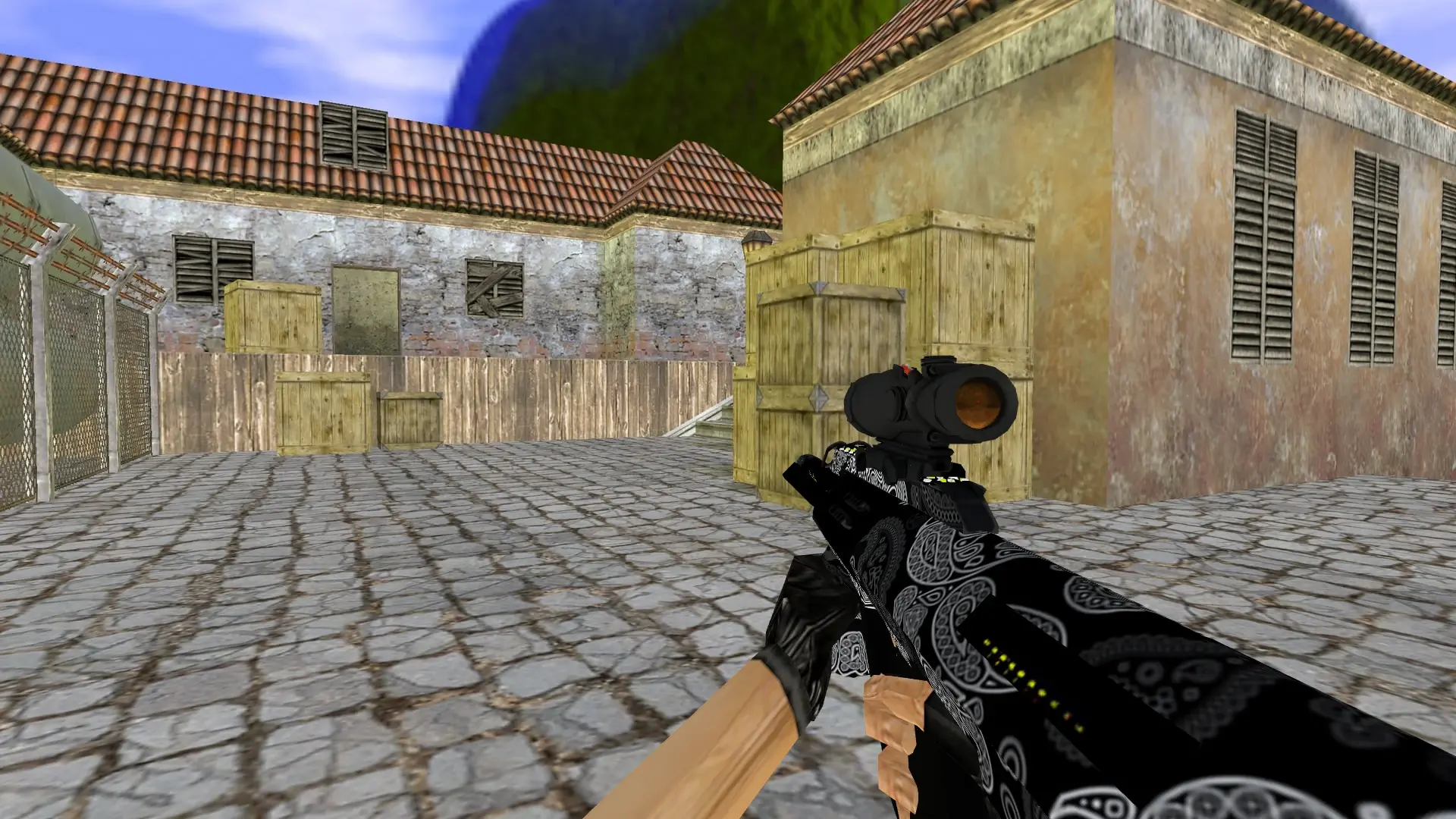 AUG Black Series — de_inferno (first person)