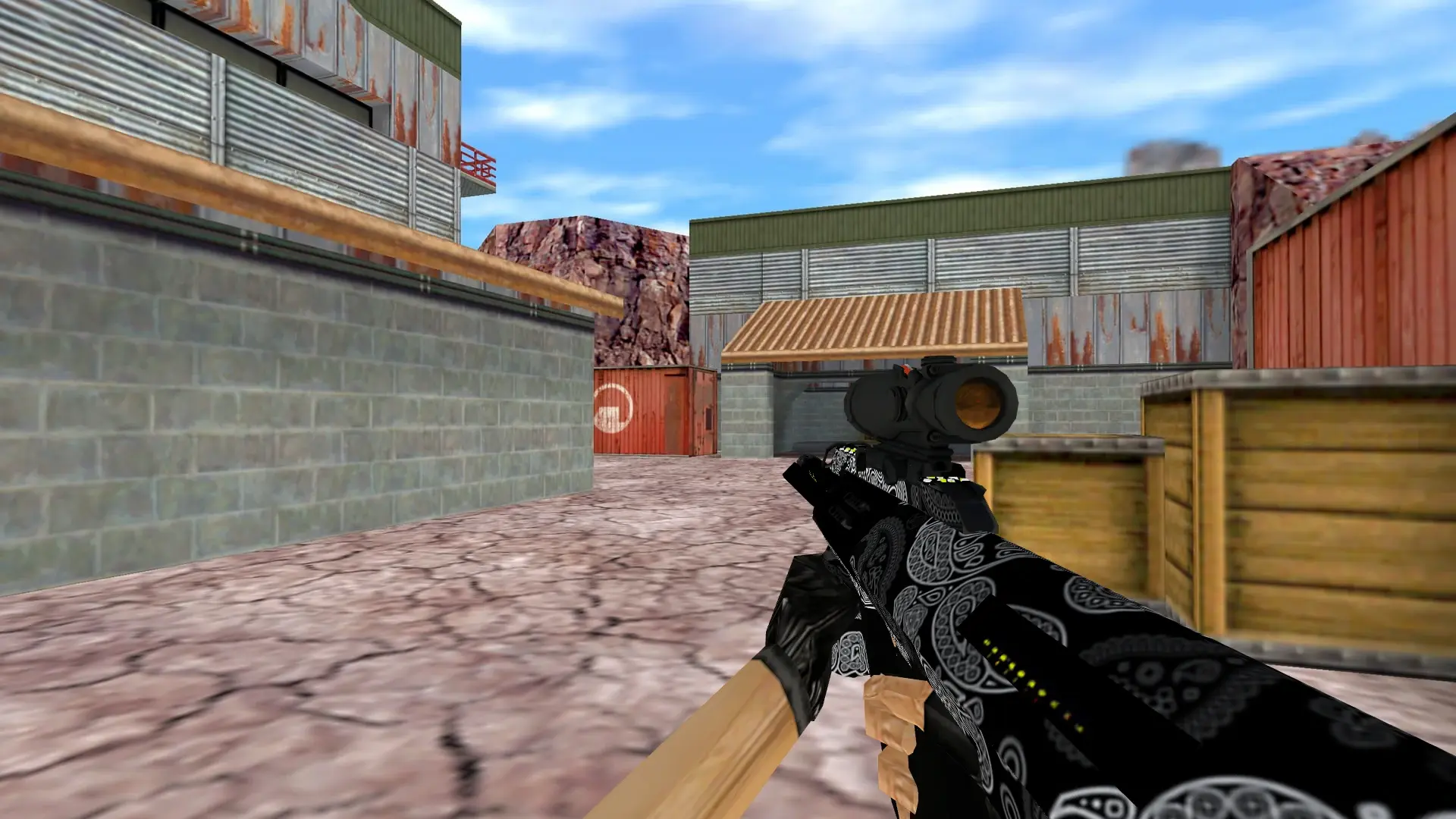 AUG Black Series — de_nuke (first person)