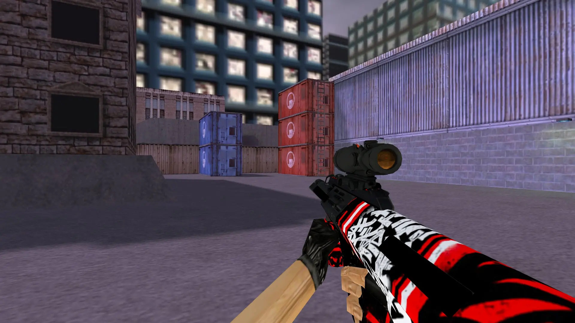AUG Calligraphy — cs_assault (first person)