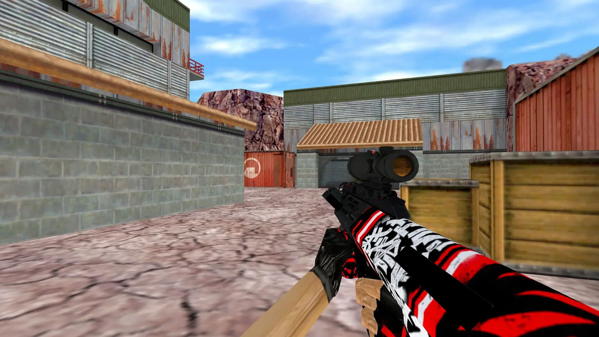 AUG Calligraphy — de_nuke (first person)
