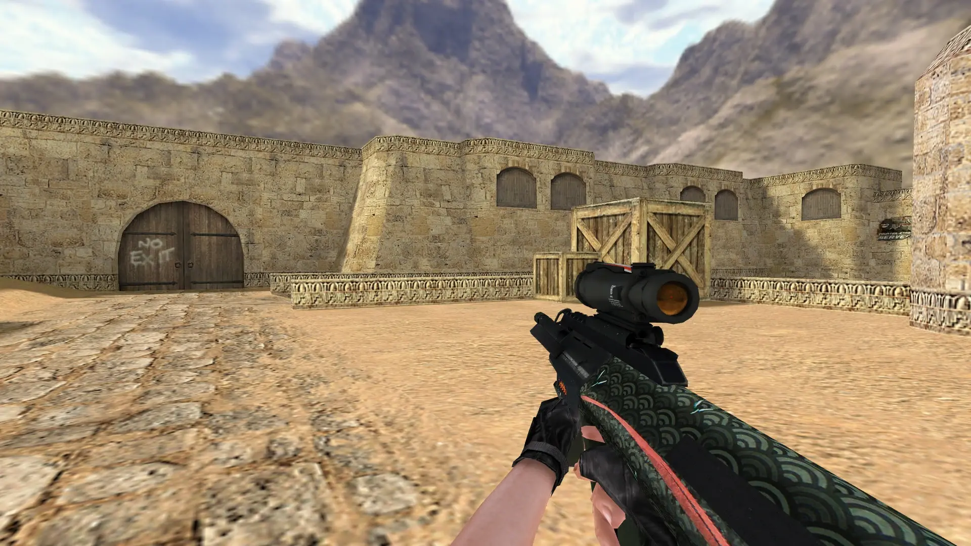 AUG Chameleon — de_dust2 (first person)