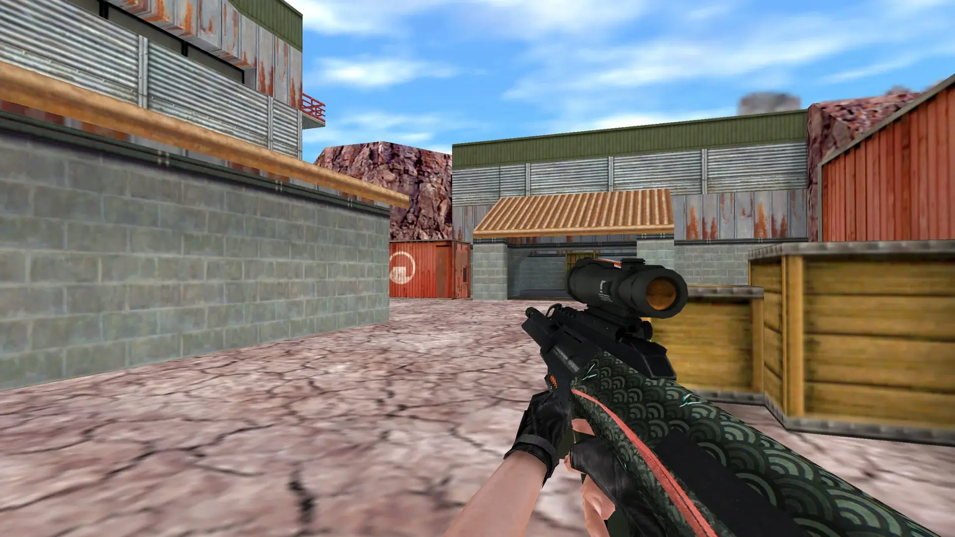 AUG Chameleon — de_nuke (first person)