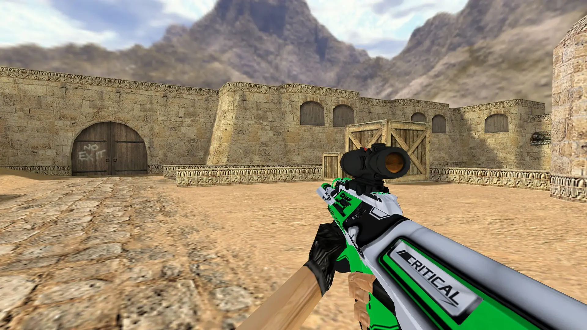 AUG Critical — de_dust2 (first person)