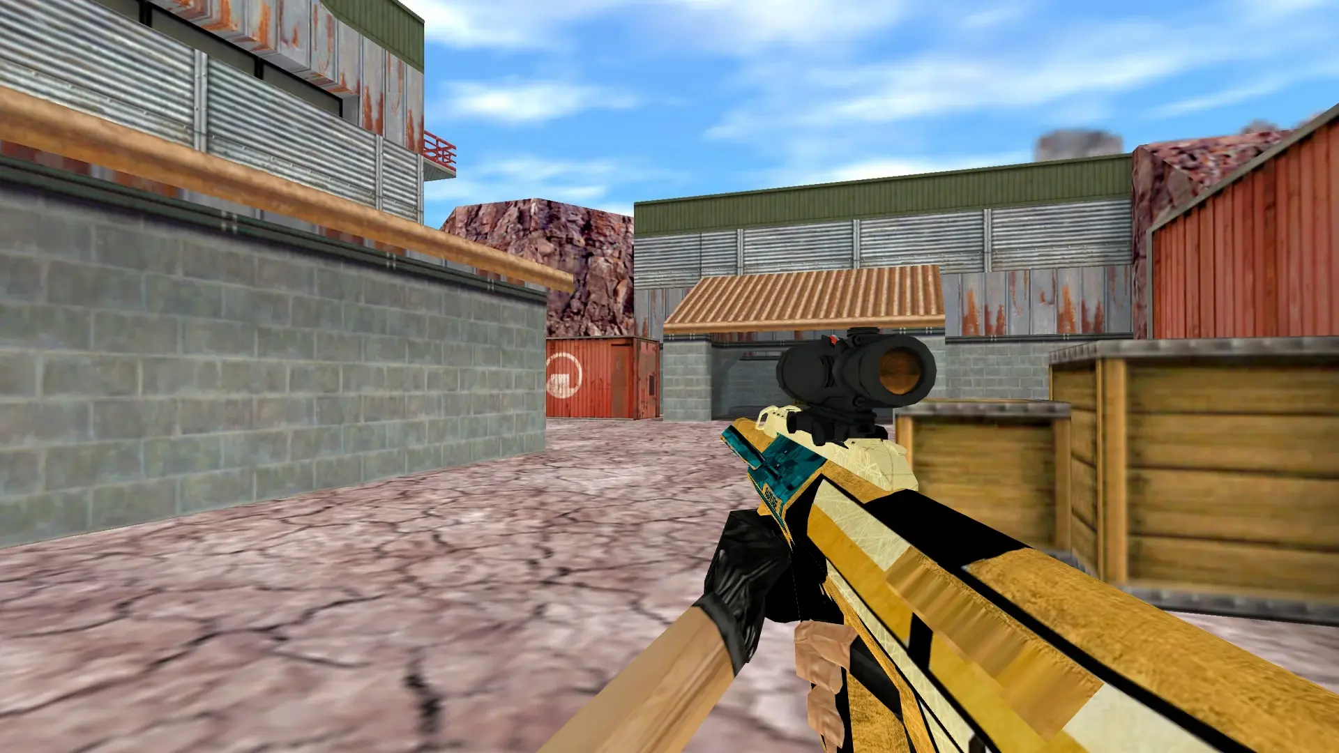 AUG Deco — de_nuke (first person)