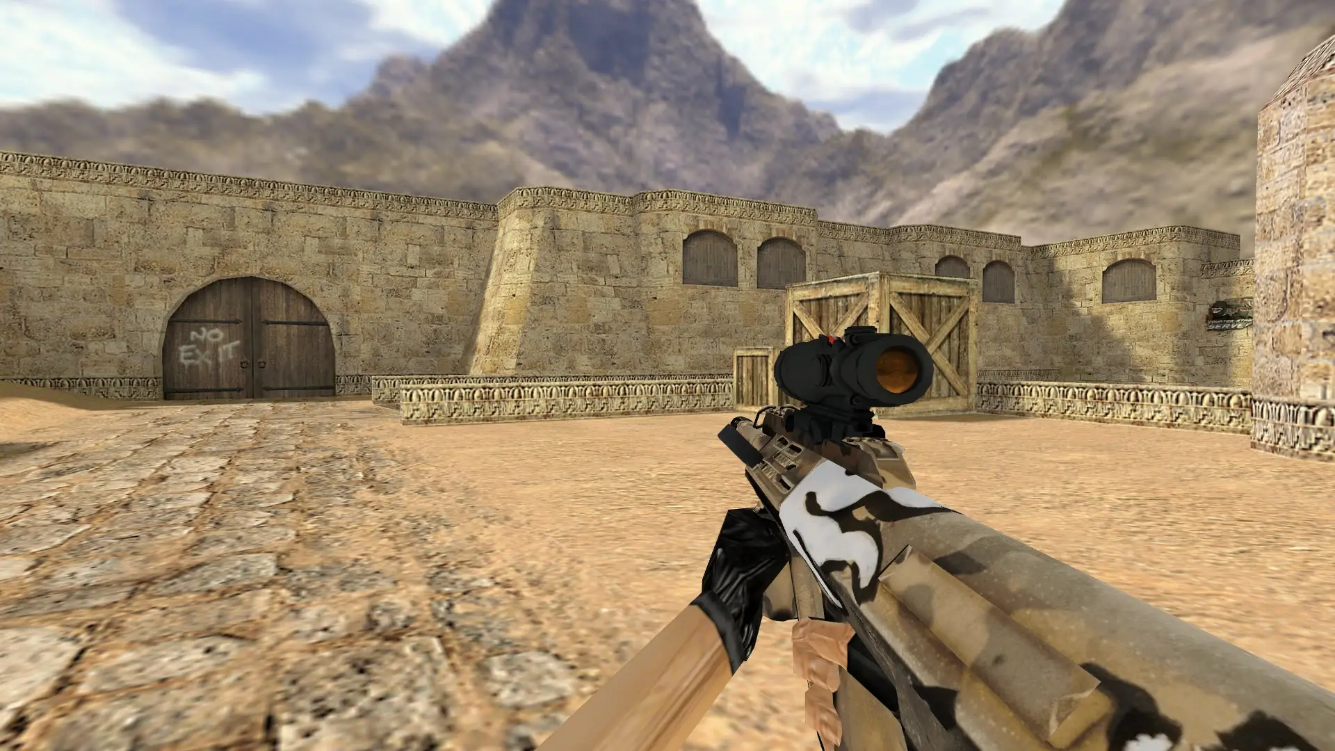 AUG Desert Revolt — de_dust2 (first person)