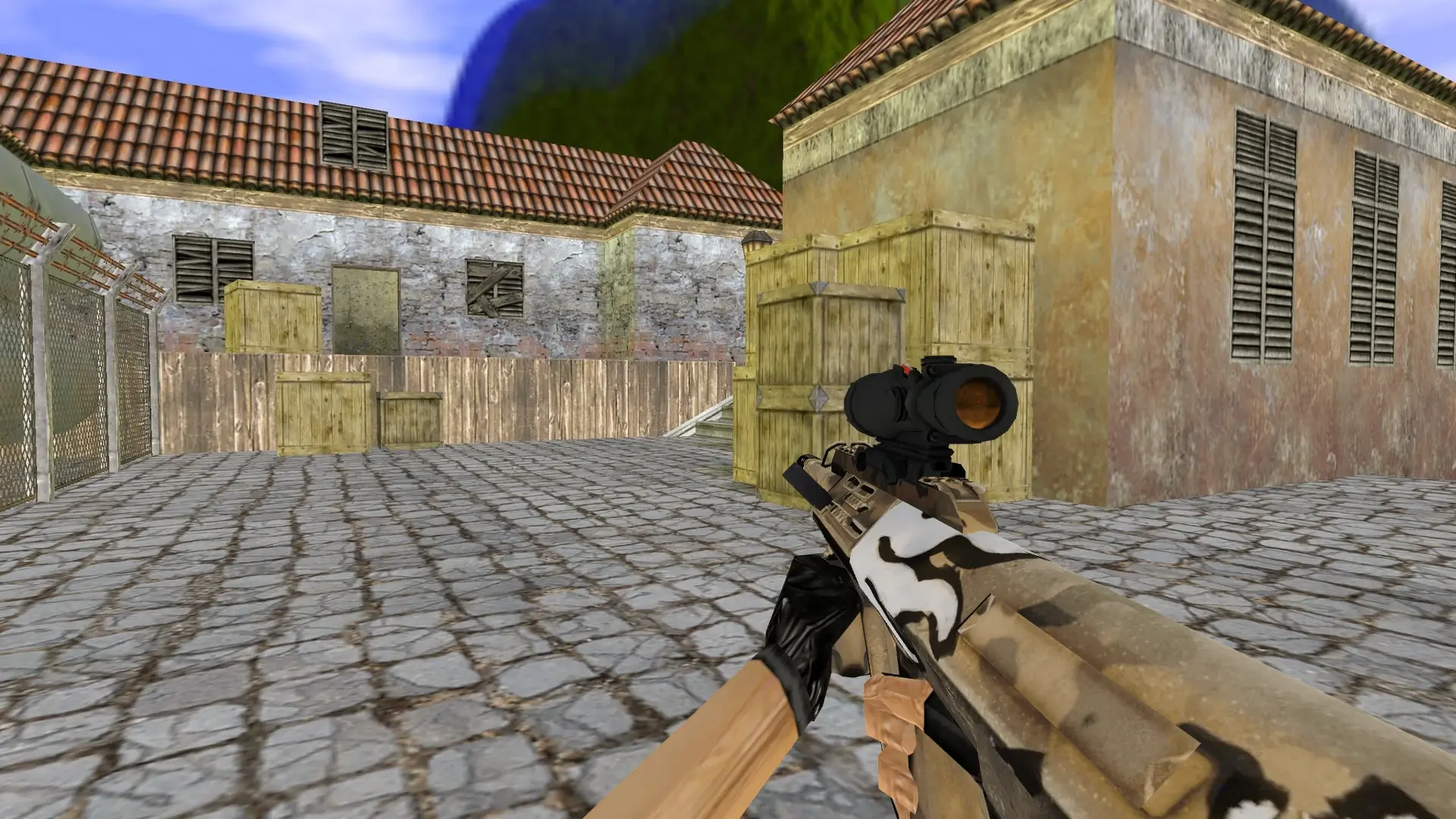 AUG Desert Revolt — de_inferno (first person)