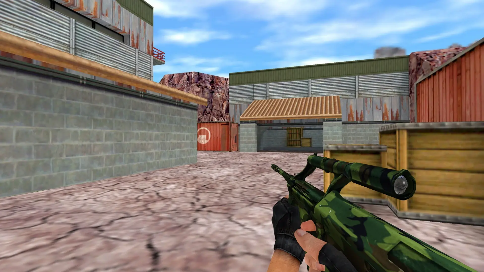 AUG Forest Camo — de_nuke (first person)