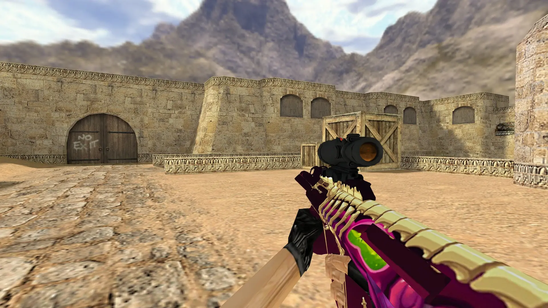 AUG Huge Guts — de_dust2 (first person)