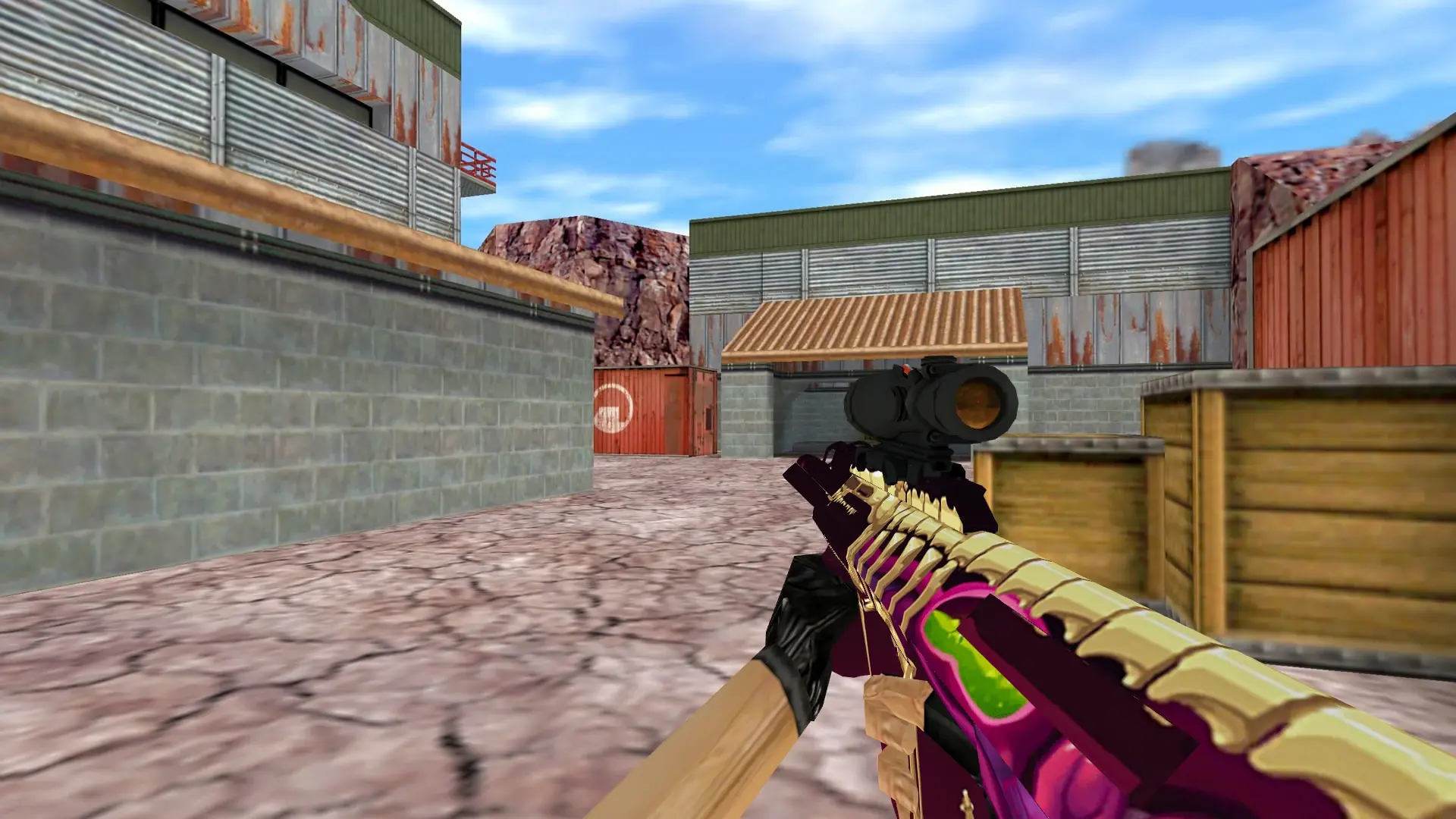 AUG Huge Guts — de_nuke (first person)