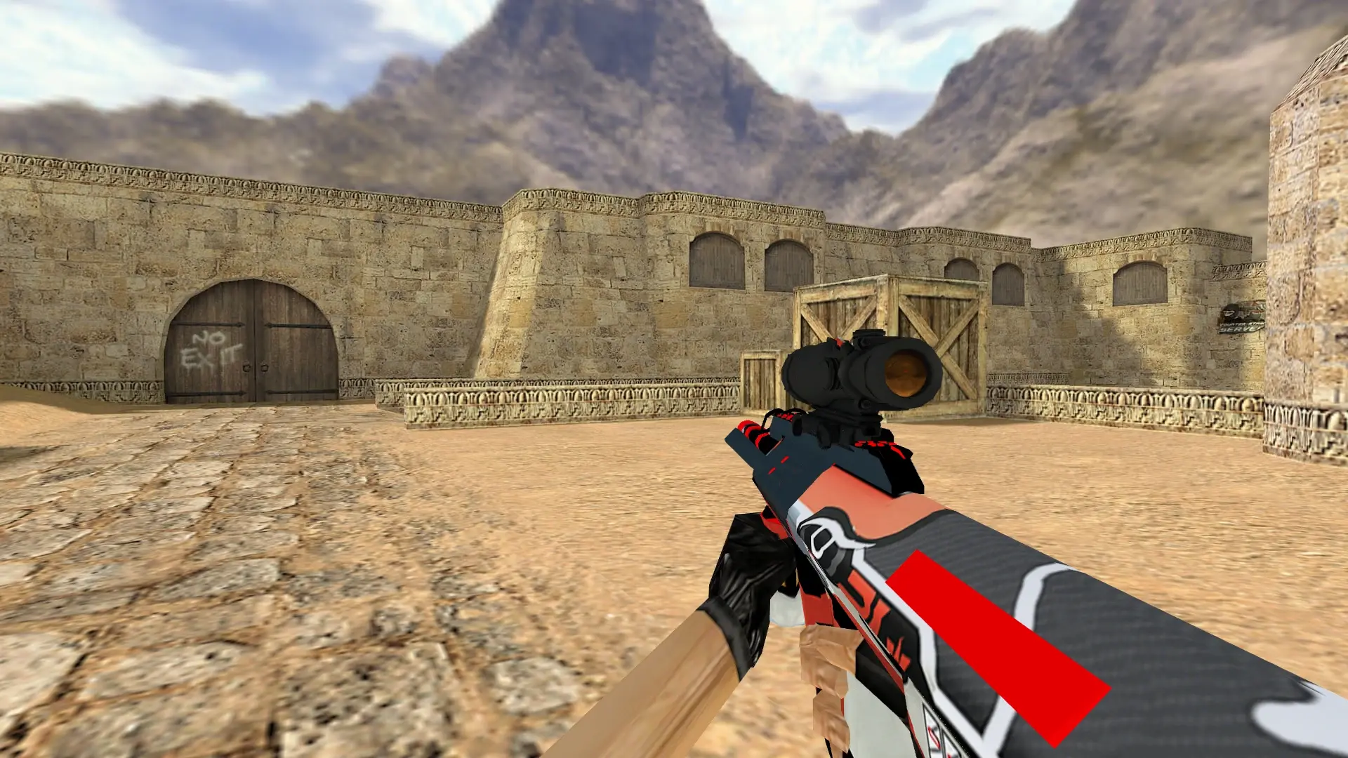 AUG Indiana — de_dust2 (first person)