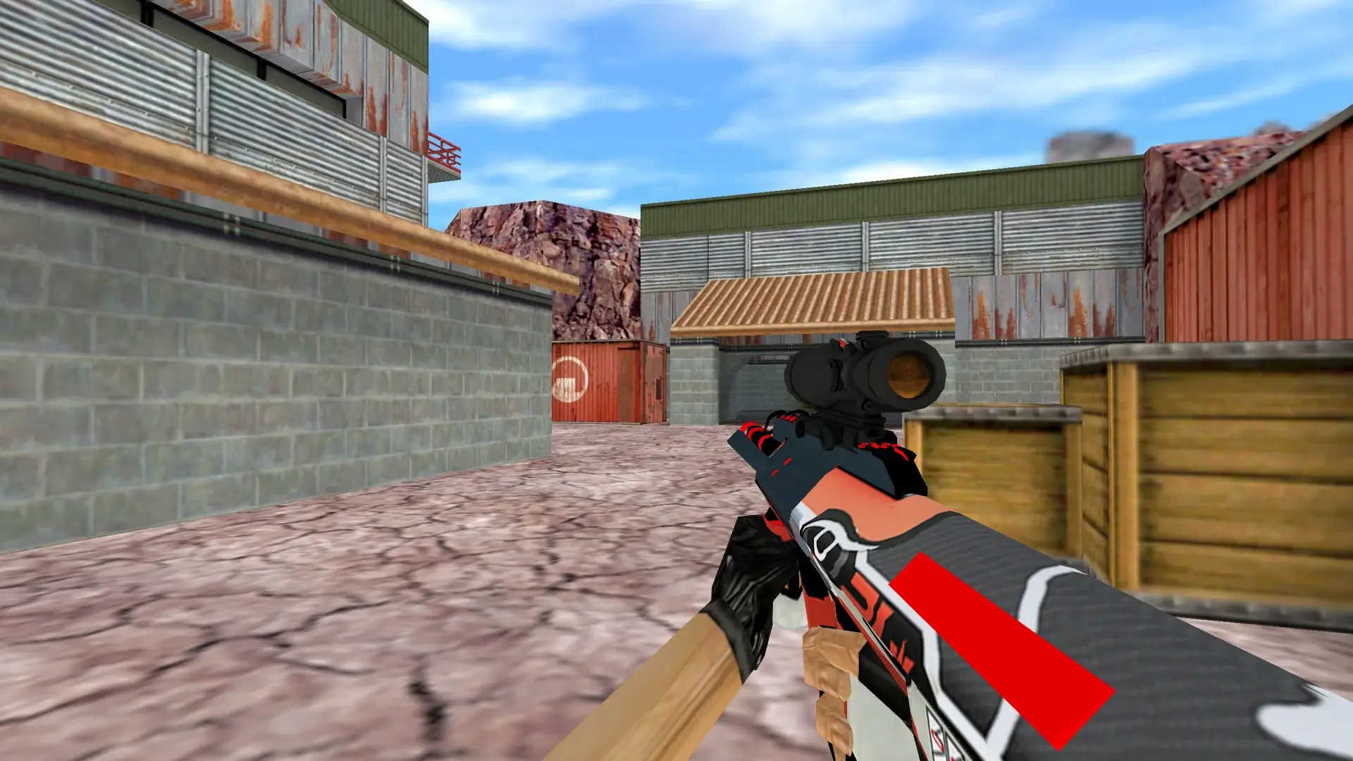 AUG Indiana — de_nuke (first person)