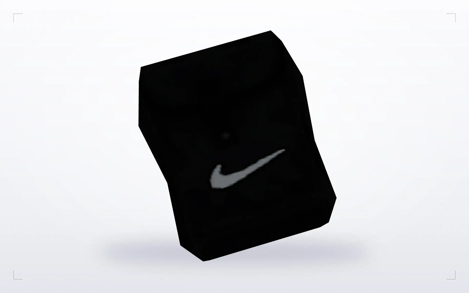 Black Nike Backpack — top view