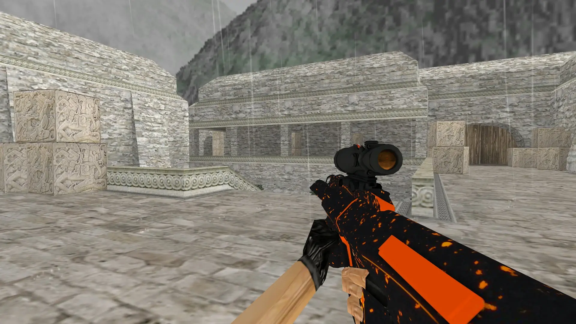 AUG Lavale — de_aztec (first person)