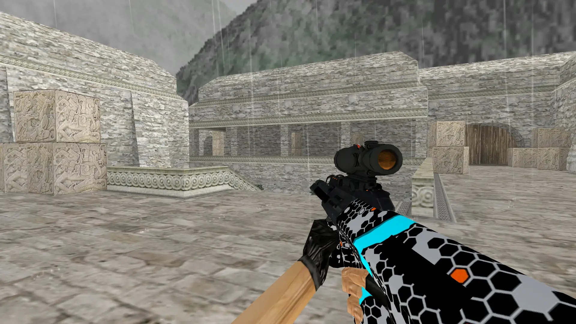 AUG Next Technology — de_aztec (first person)