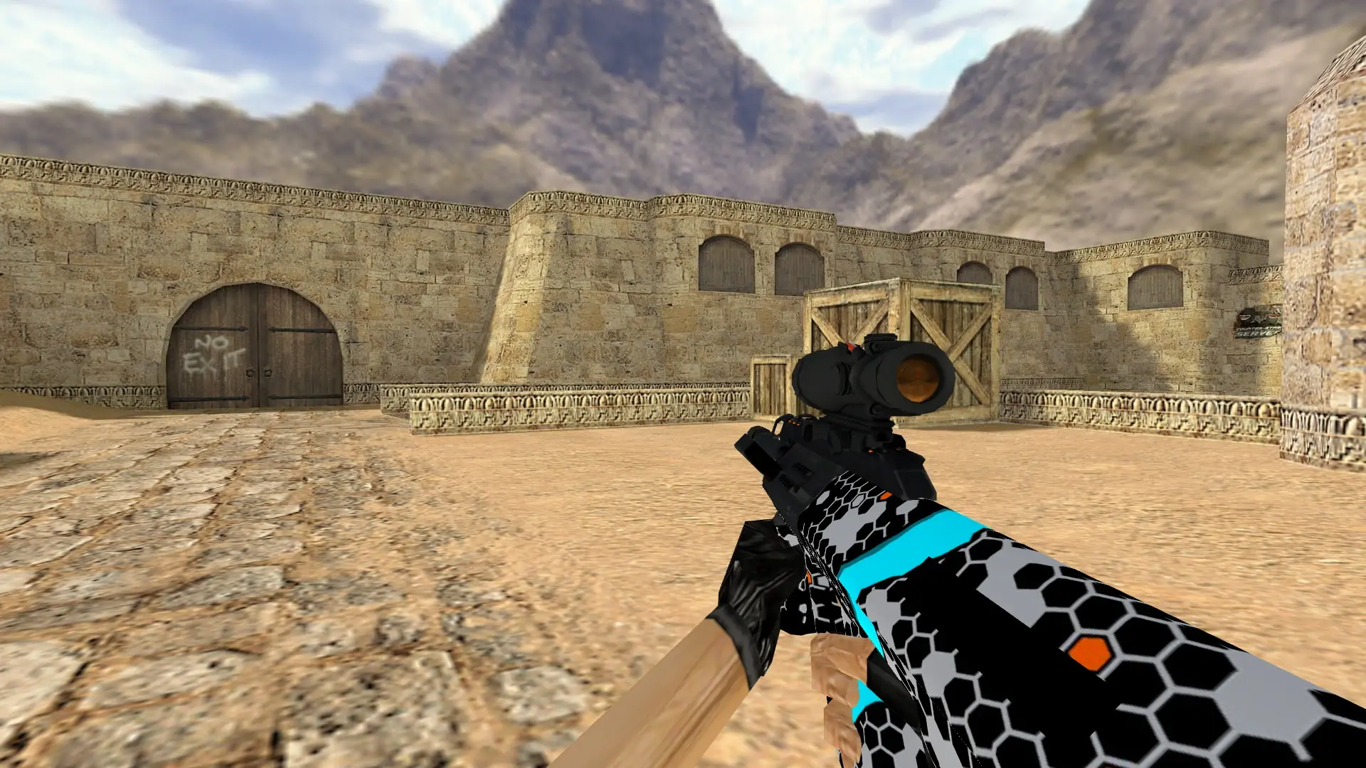 AUG Next Technology — de_dust2 (first person)