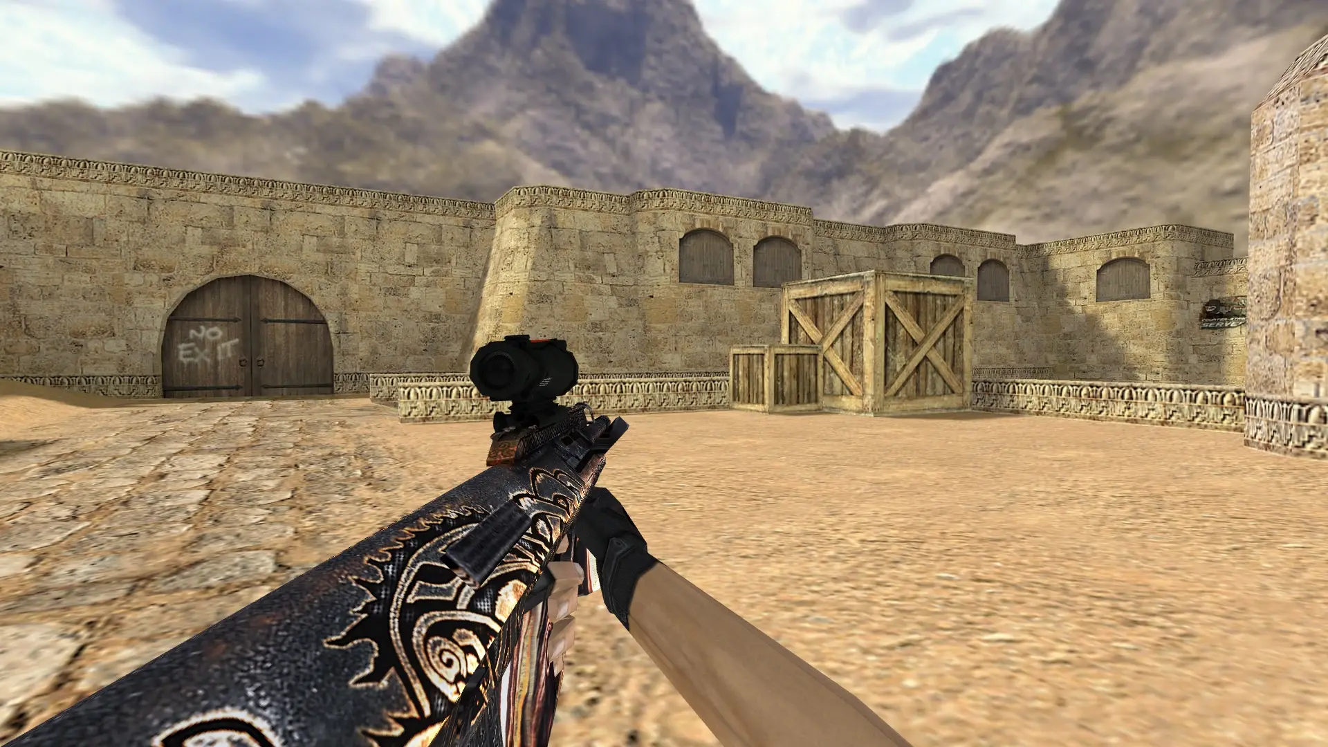 AUG Onix Copper Age — de_dust2 (first person)