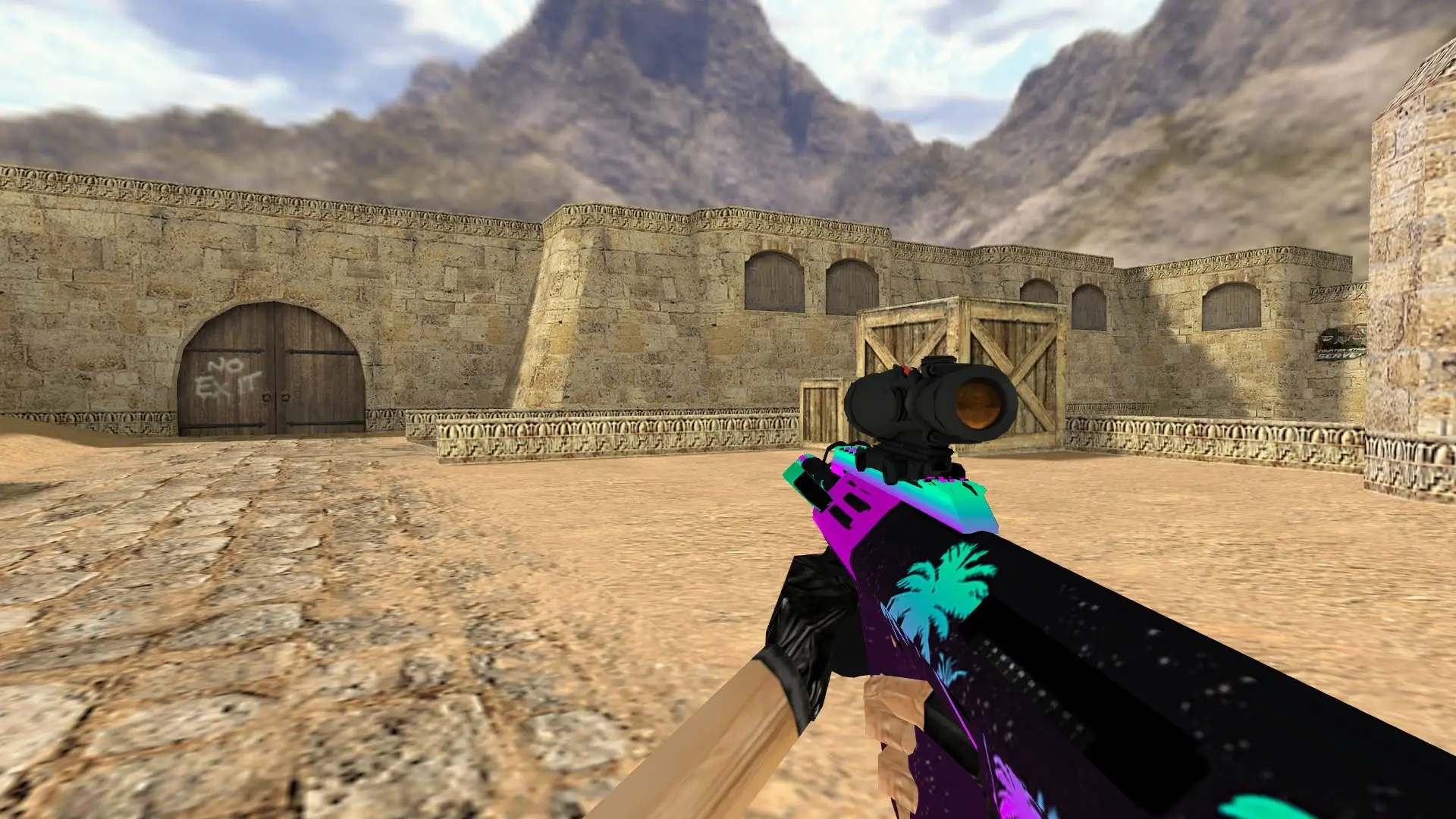 AUG Paradise — de_dust2 (first person)
