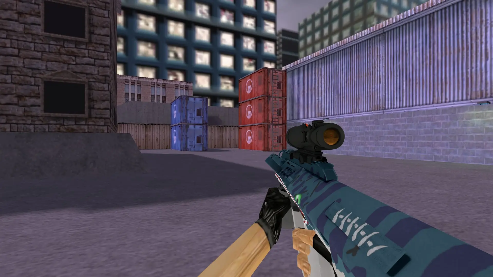 AUG Piranha — cs_assault (first person)