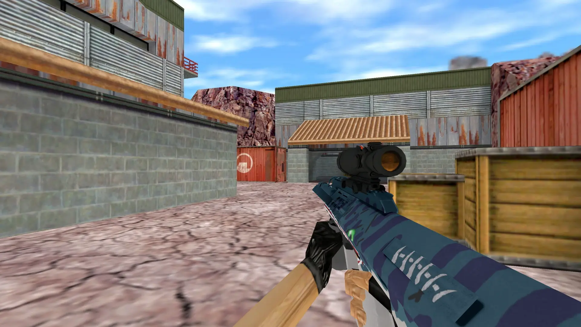 AUG Piranha — de_nuke (first person)