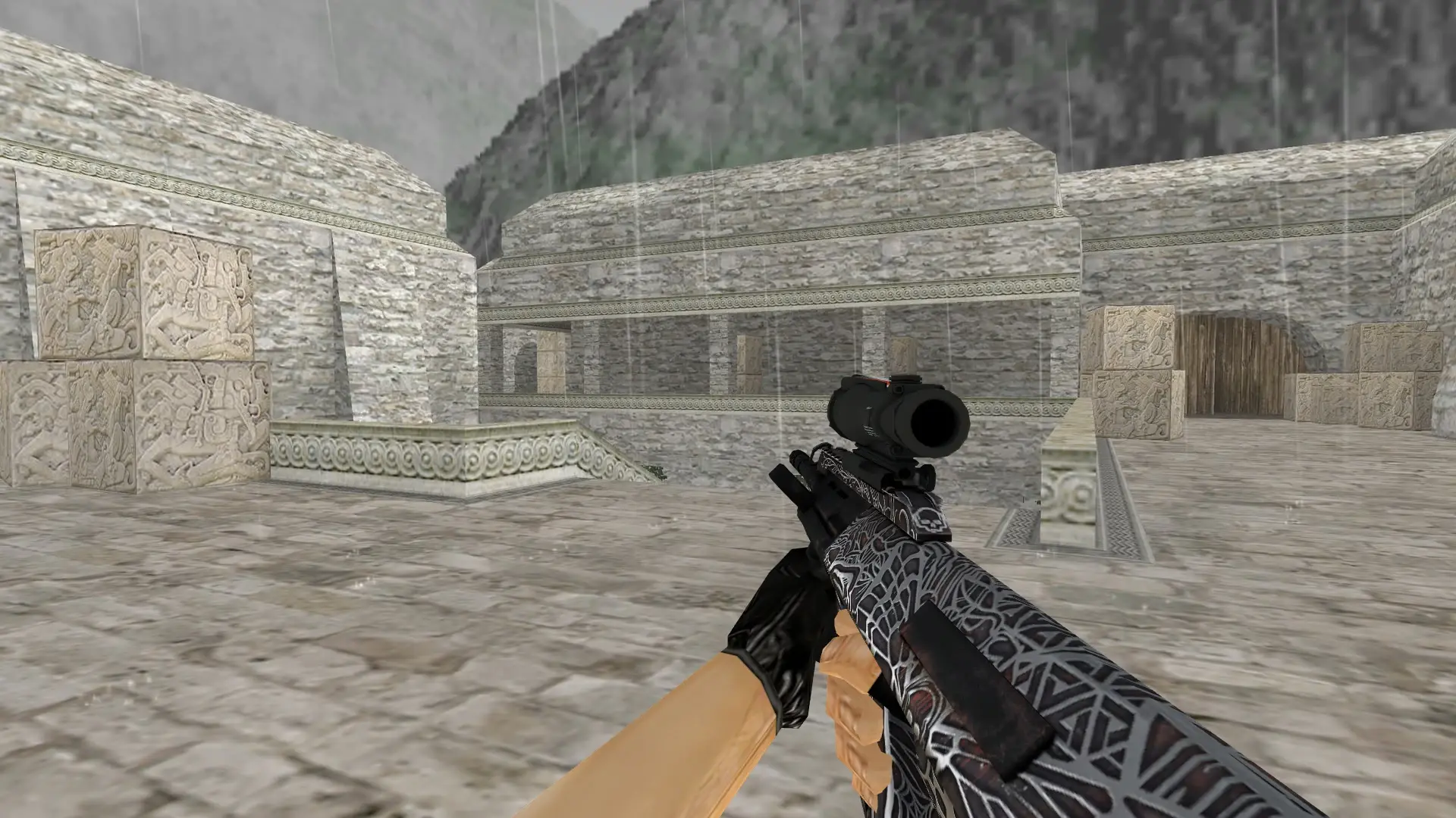 AUG Plague — de_aztec (first person)