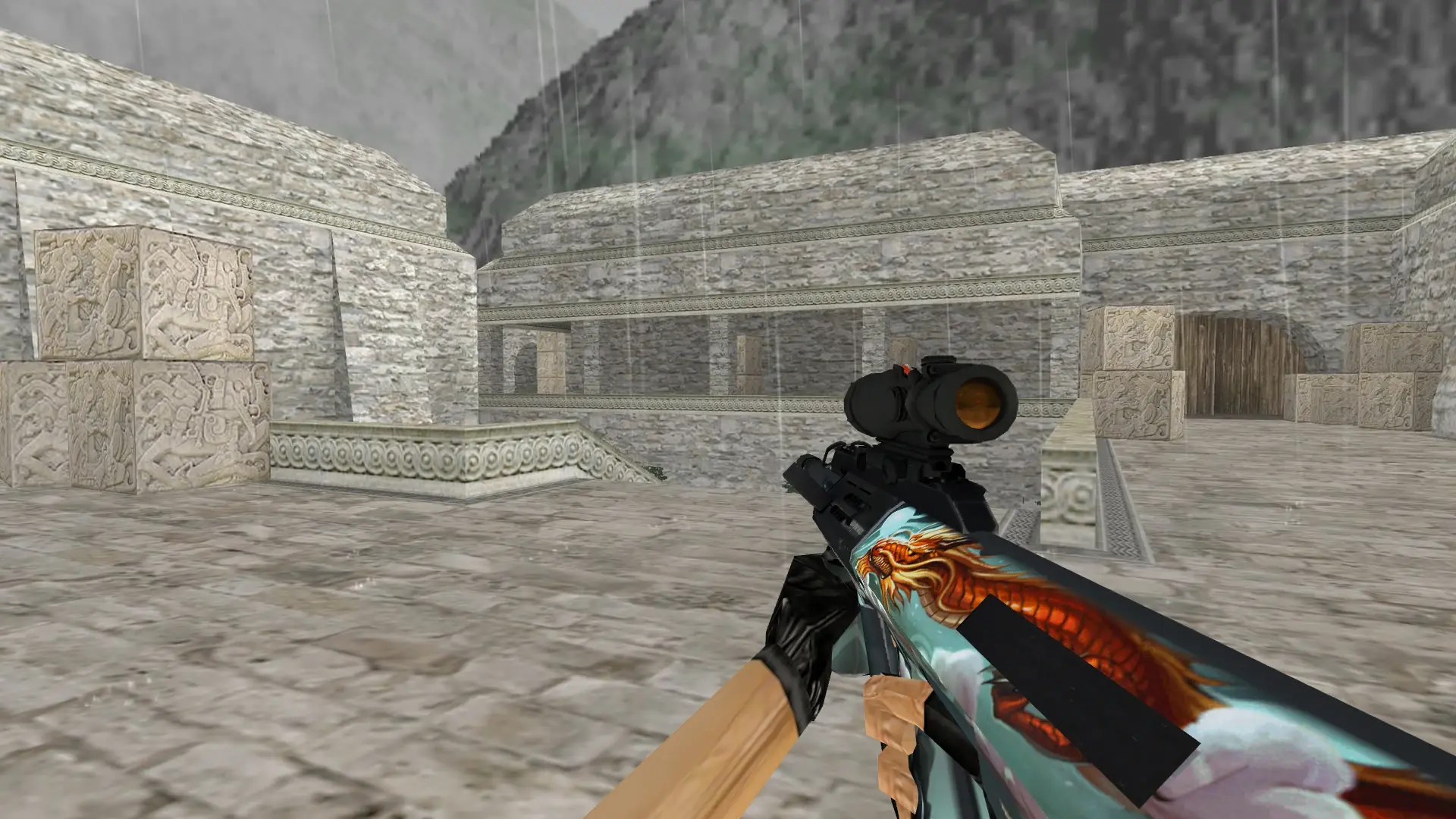 AUG Power Monkey — de_aztec (first person)