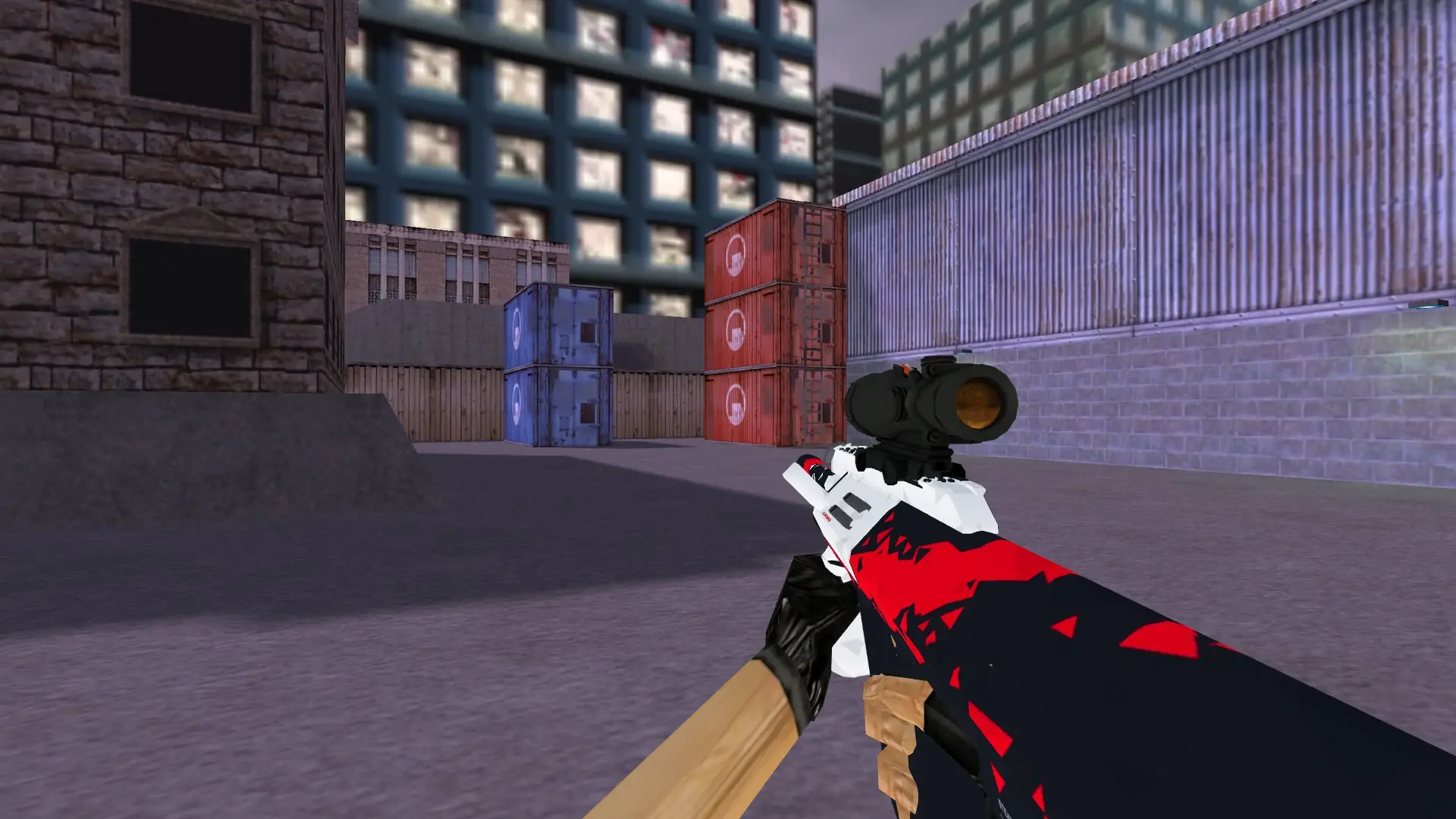 AUG Q Sport — cs_assault (first person)